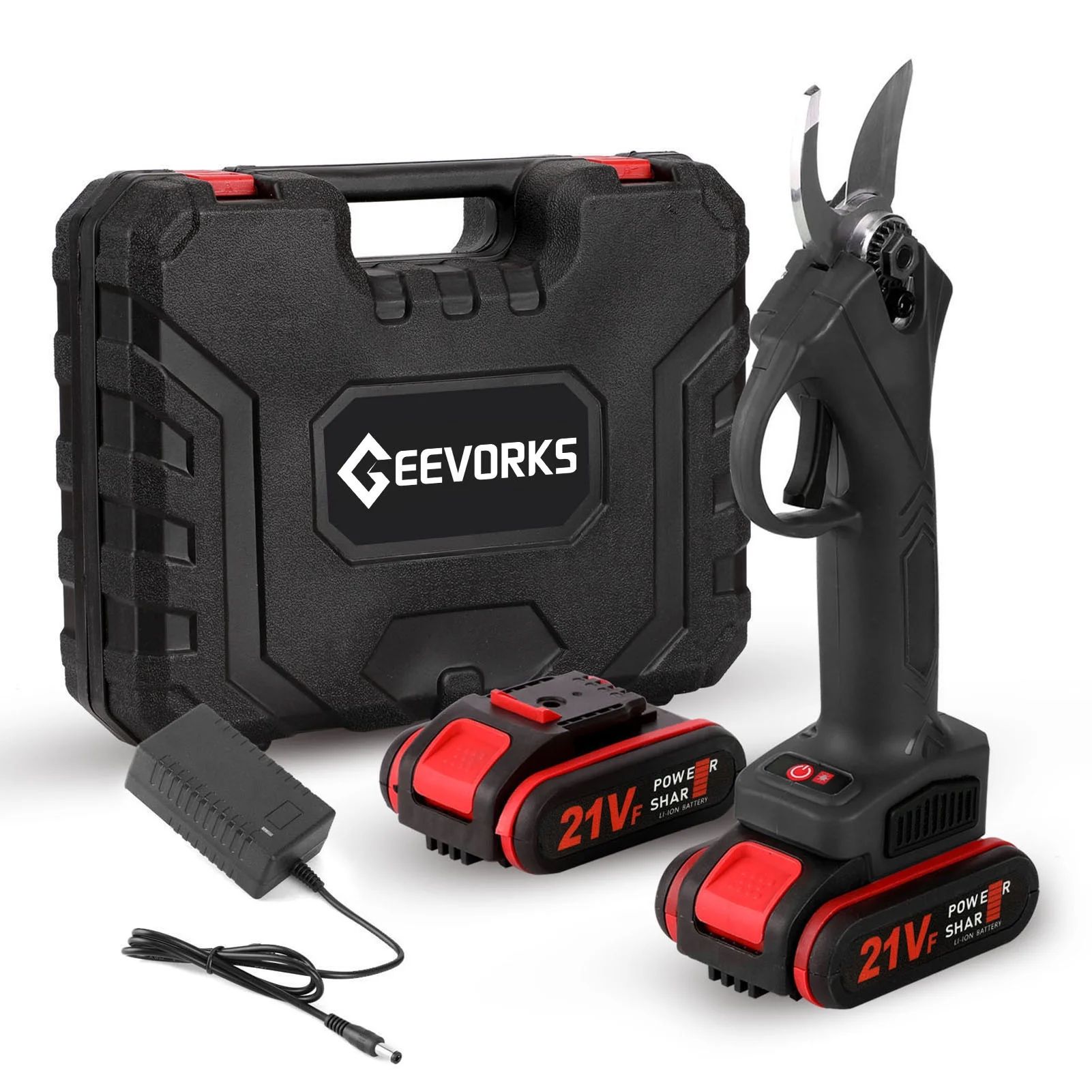 Geevorks Electric scissors,Efficient Fruit Bonsai Pruner Shear Efficient Fruit Bonsai Branches 21V Pruner Shear Branches Cutter Tool Efficient Bonsai Fruit Bonsai Fruit –