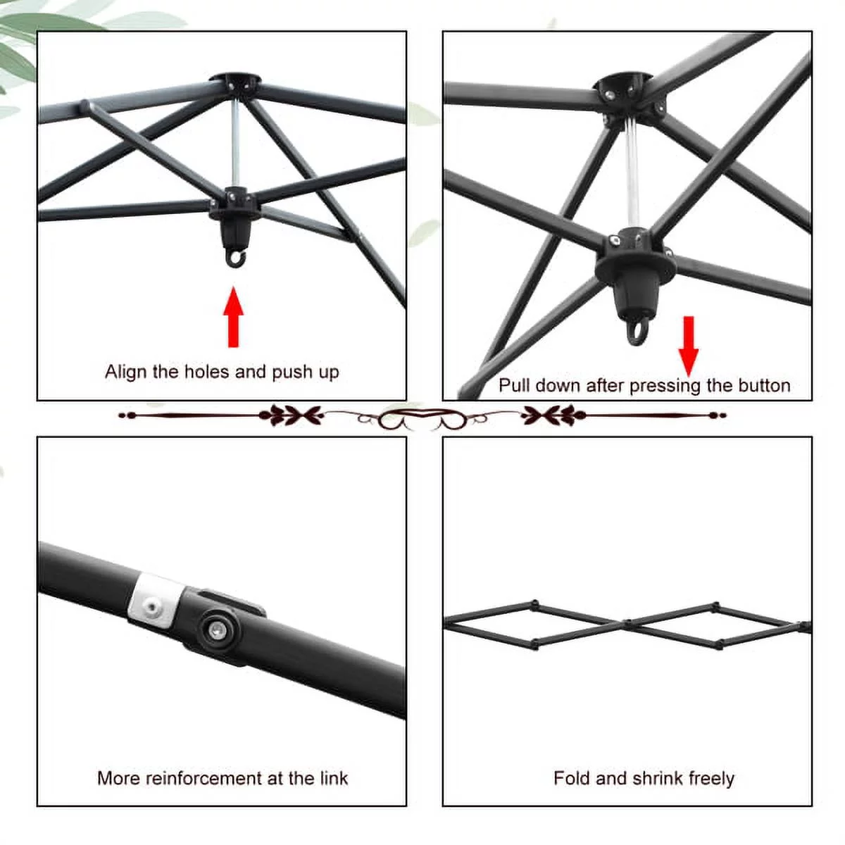 Fithood 8*8ft Plastic Sprayed Iron Pipe PE Mesh Foldable Greenhouse Shed Green