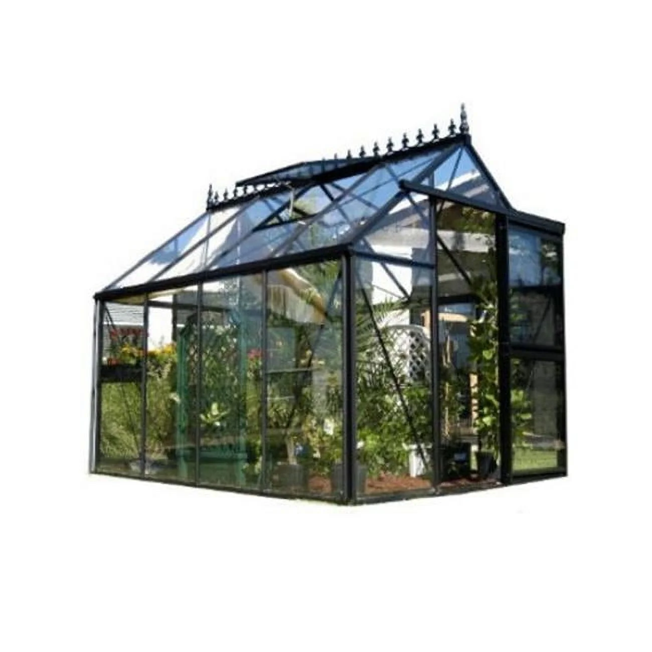 Junior Victorian 79 Square Foot Greenhouse - Black