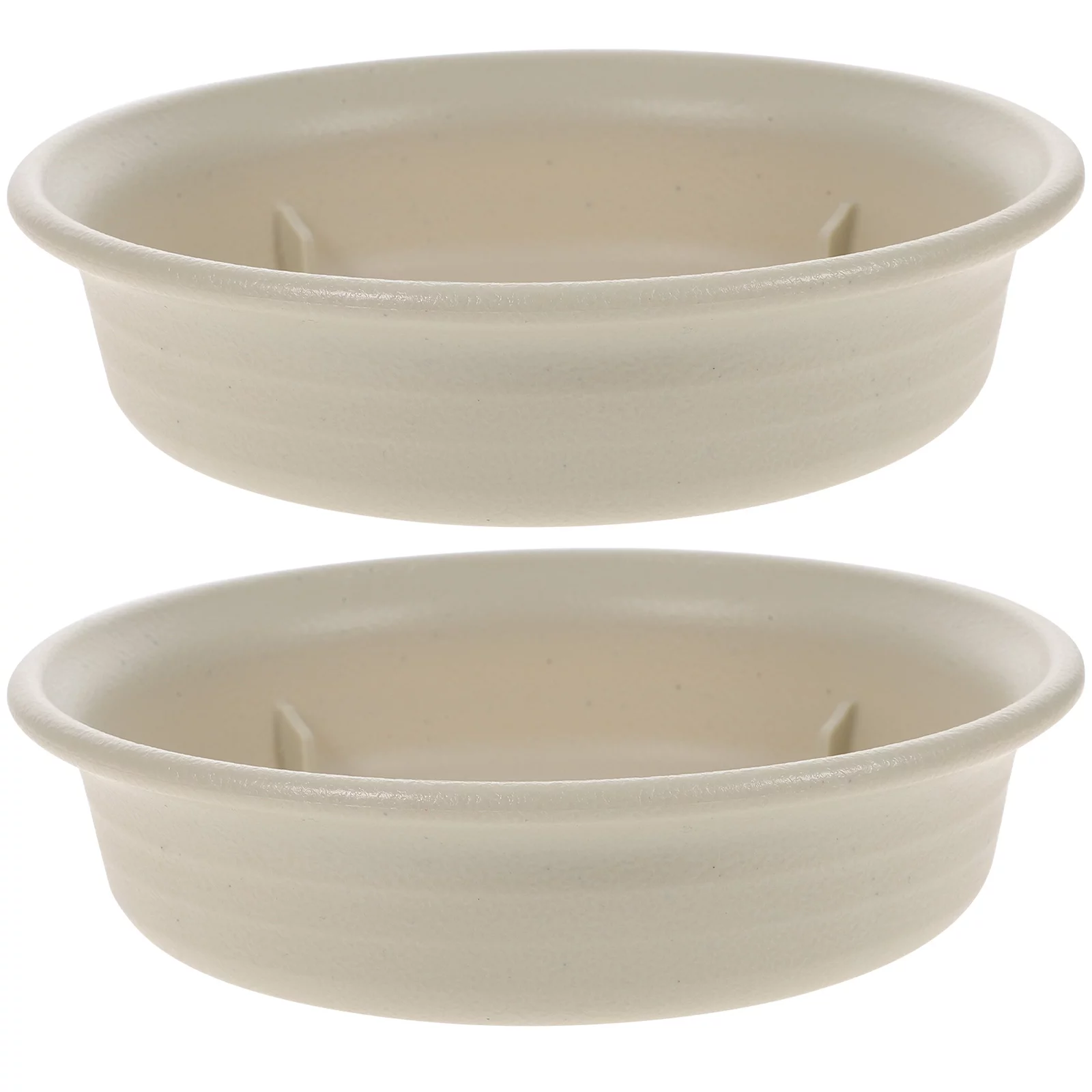Gongxipen 2pcs Round Plant Saucer Tray Plastic Flower Pot Saucer Pallet Round Flower Pot Base
