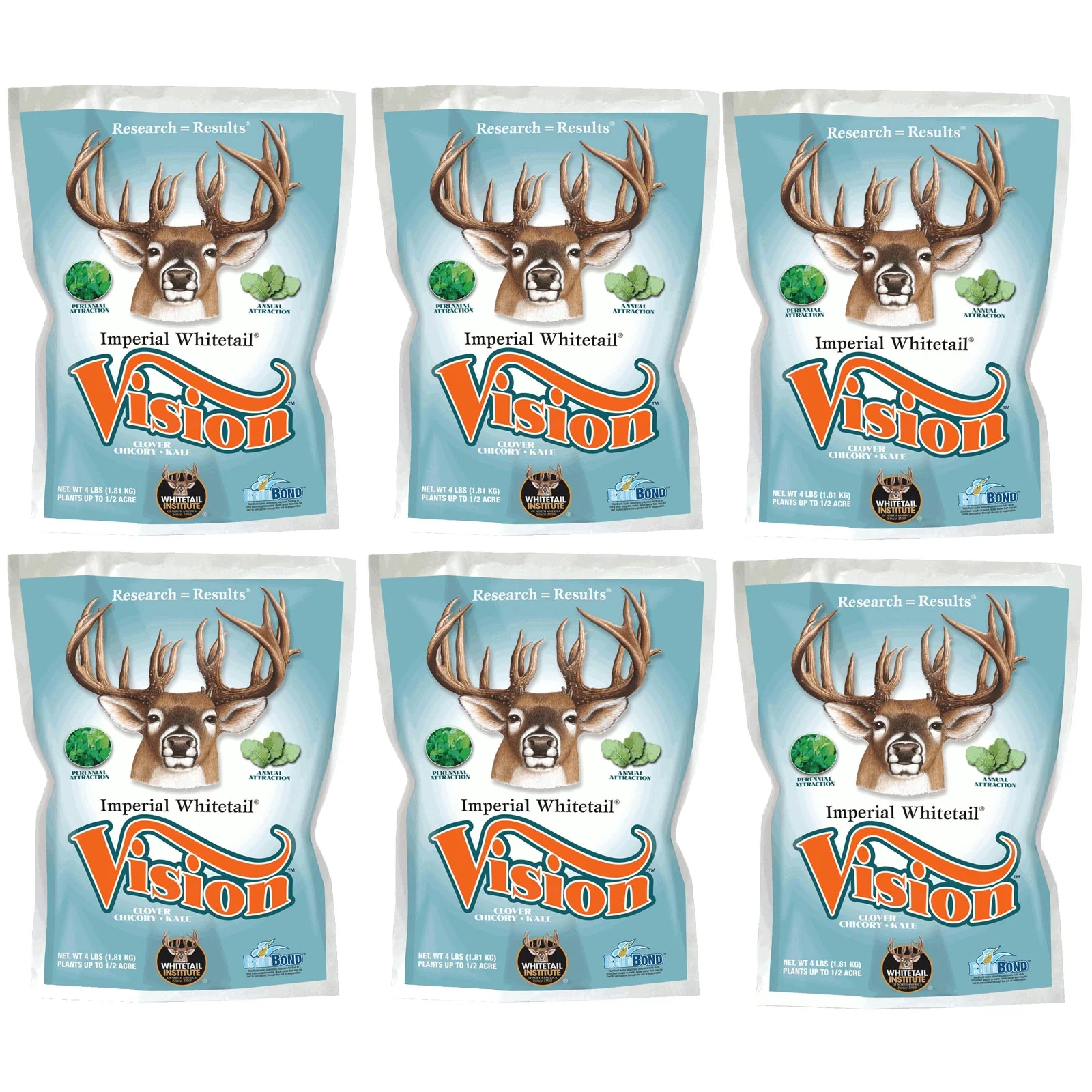Whitetail Institute Vision Perennial - 24 lbs. - Carton of 6- 4lb Bags