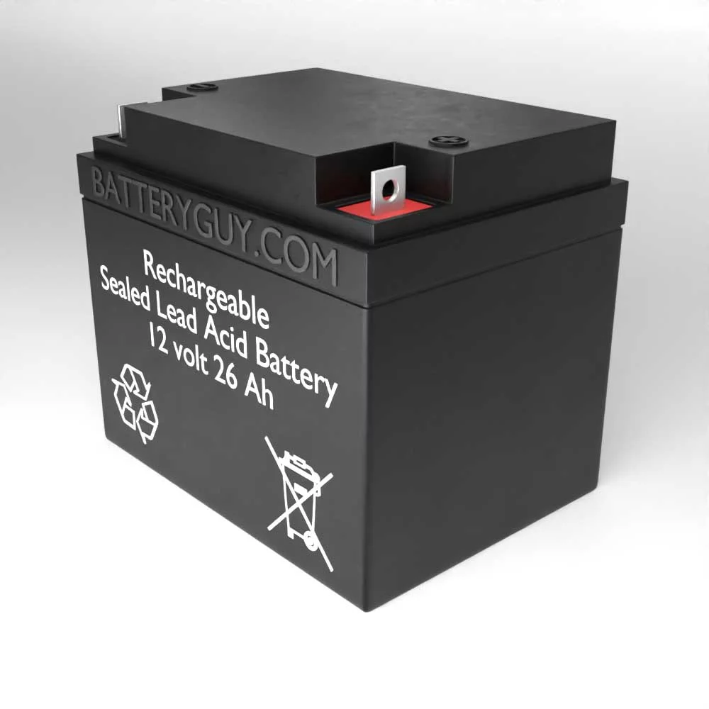 BatteryGuy BG-12260NB 12V 26AH SLA Replacement Battery for Hitachi HP24-12 - rechargeable