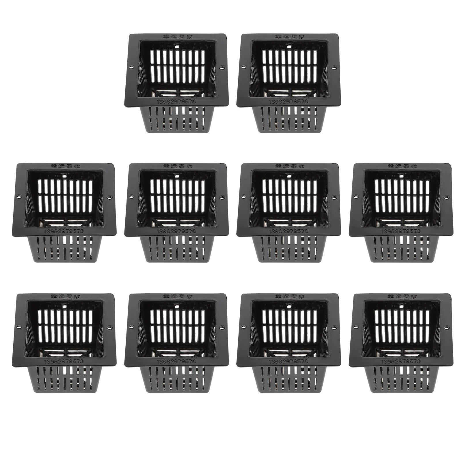 Etereauty Cups Cup Net Hydroponics Mesh Basket Garden Hydroponic Planting Pots Plastic Tower Plants Nursery Pot Plant Slotted