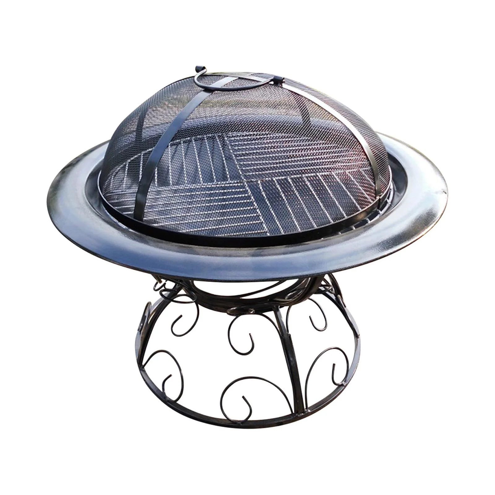 tumgatte Portable Fire Stovepipe for Outside,Wood Burning Outdoor Fire Stovepipe with Cover & Fire Poker,Round Fireplaces for Camping,Patio,Bonfire Flash Deals,Clearance,Summer Savings