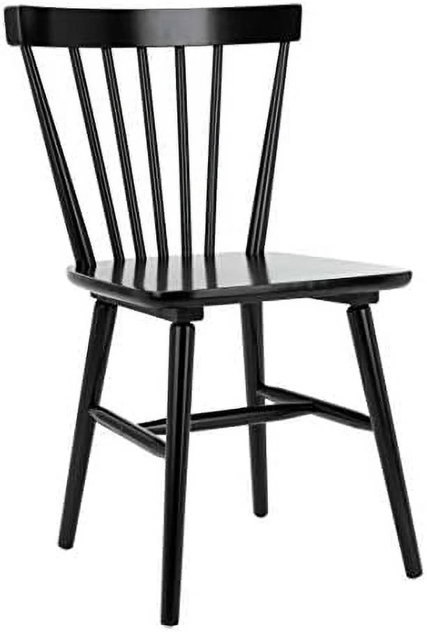 SJOPKMNH Home Winona Farmhouse White and Natural Spindle Back Dining Chair