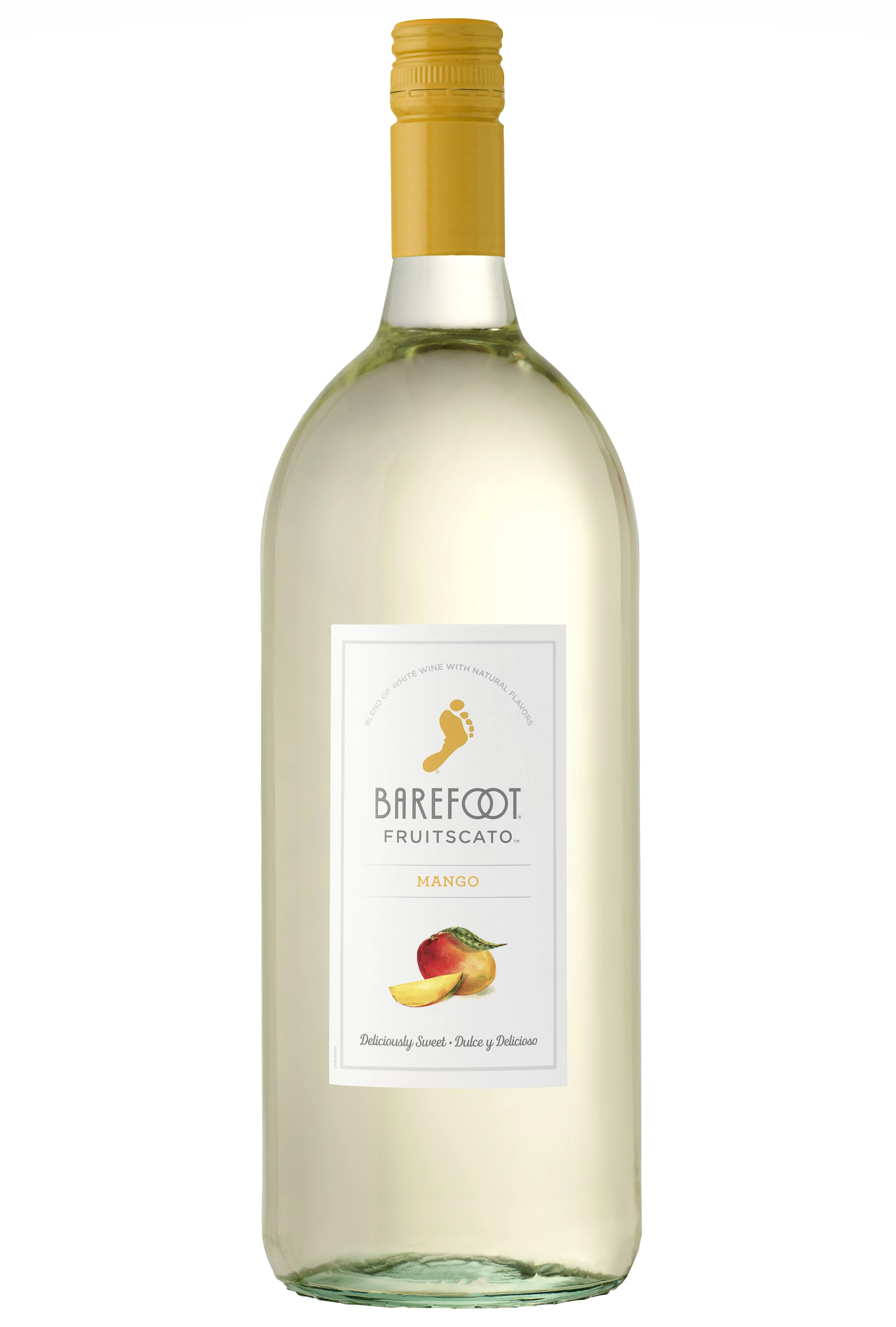 Barefoot Fruitscato Mango Moscato White Wine, 1.5L Bottle