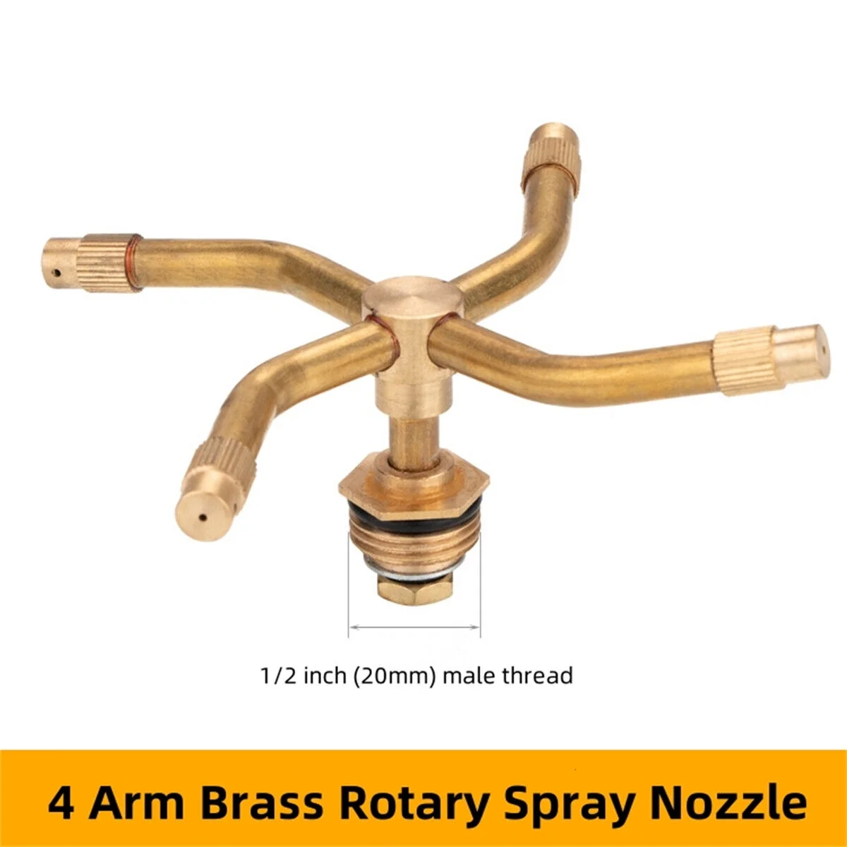 2/3/4 Arm 360° Automatic Rotating Irrigation Lawn Sprinkler Head Spray Nozzles