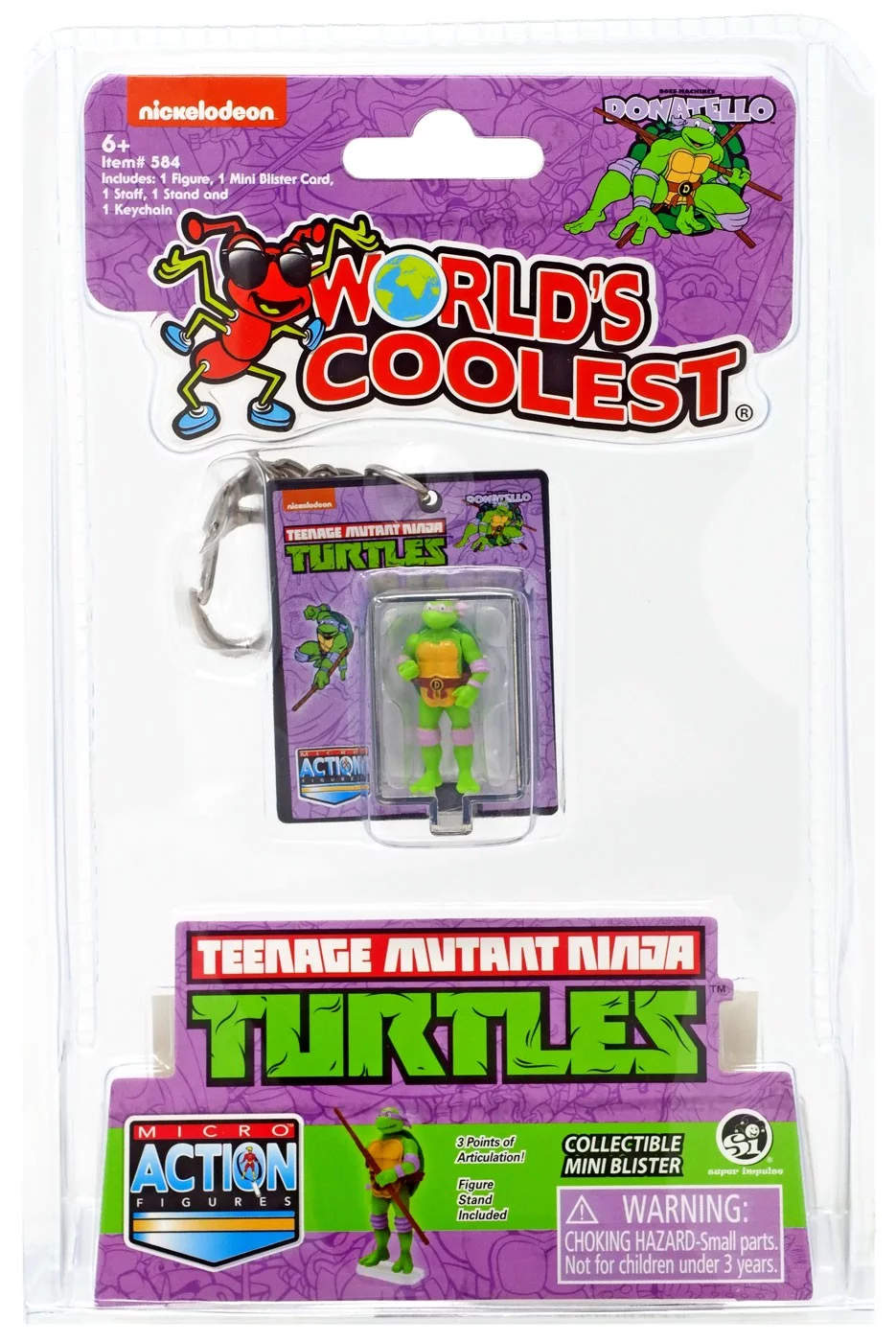 World's Coolest Teenage Mutant Ninja Turtles Donatello Micro Figure