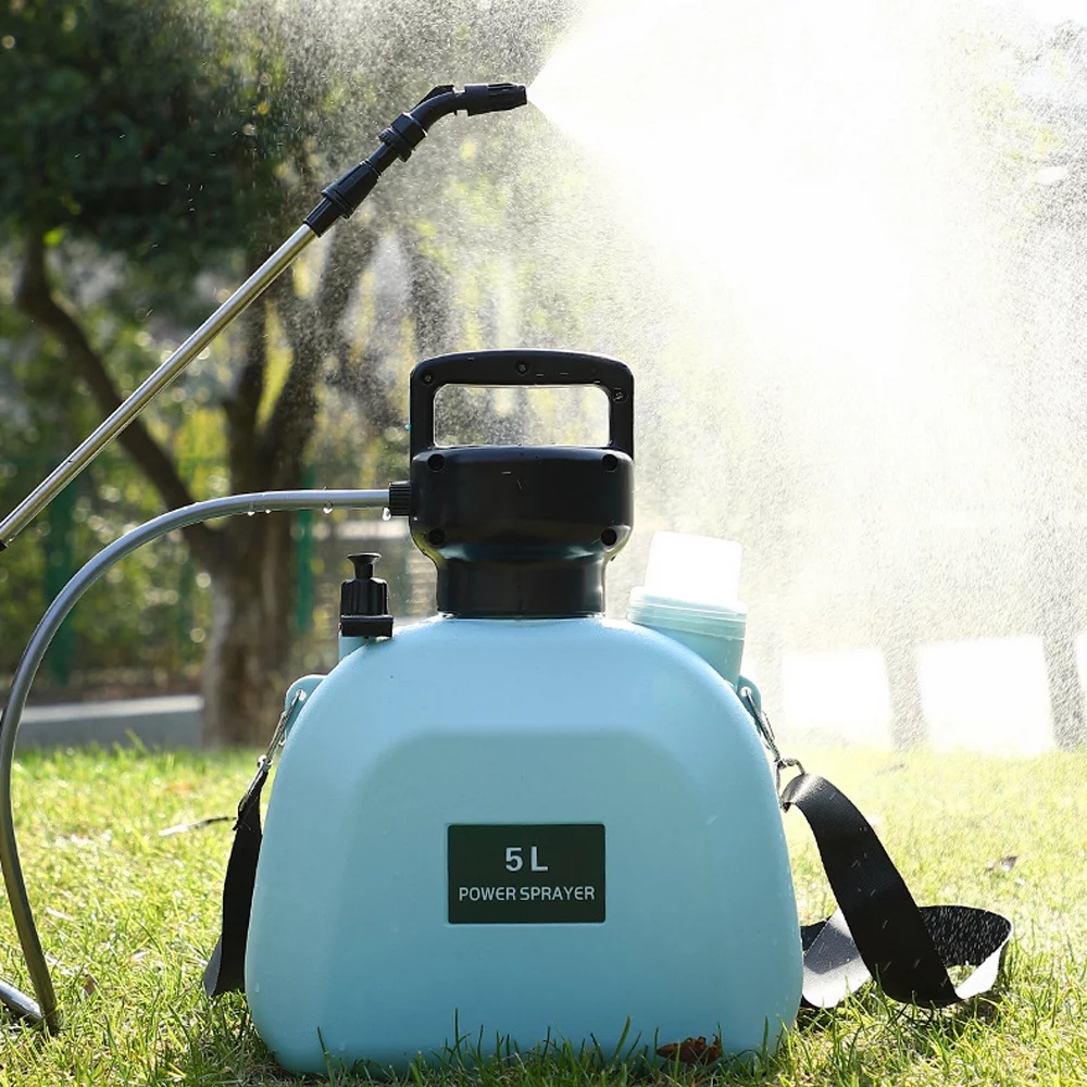USB Rechargeable Shouldered Sprinkler Handheld Electric Sprayer Agriculture Tools Watering Can Atomizing Watering Bottle Sprayer Multifunctional Garden Plants Sprayer Window Cleaning Tool