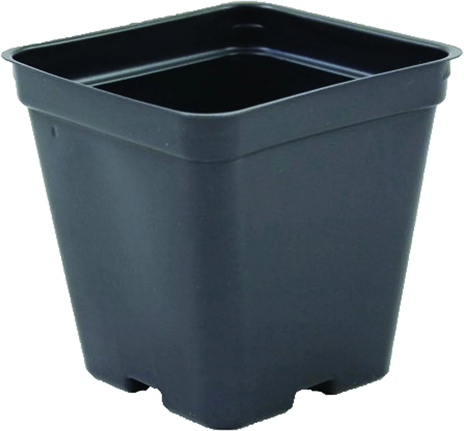 Grower's Solution Square Greenhouse Pots 3.5 inch x 3.5 inch- Black - Plastic - Deep - 200 Pack
