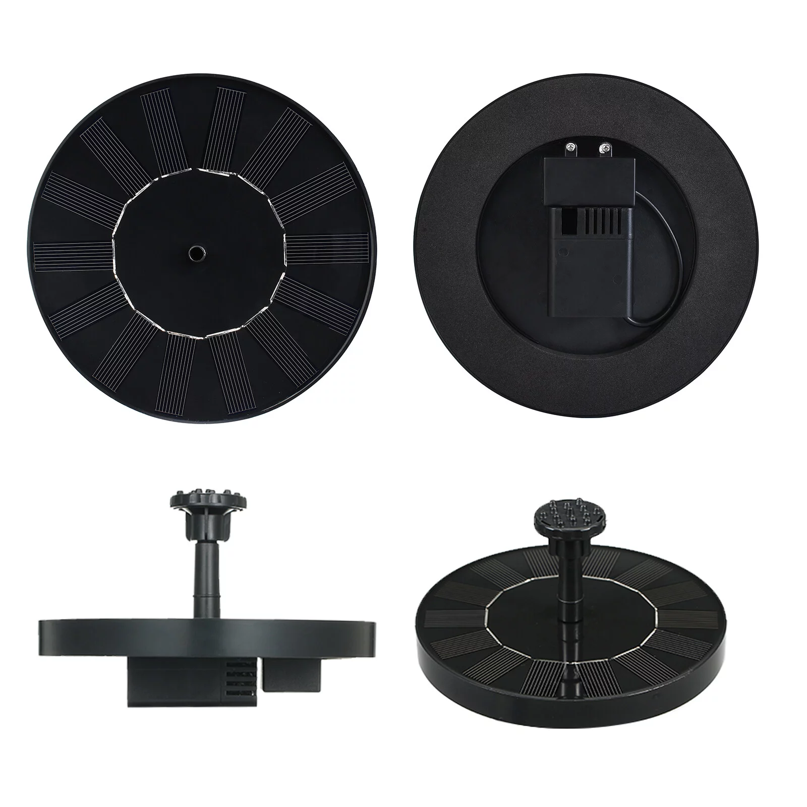 Fountain,Pump Bath Samll Bar Free Water Free Water Pump 6 Nozzles Filter Water Pump Bath Solar Pump With Pump With 6 With 6 Nozzles 1.5w Solar Pump Filter -collision Bar -collision Huiop