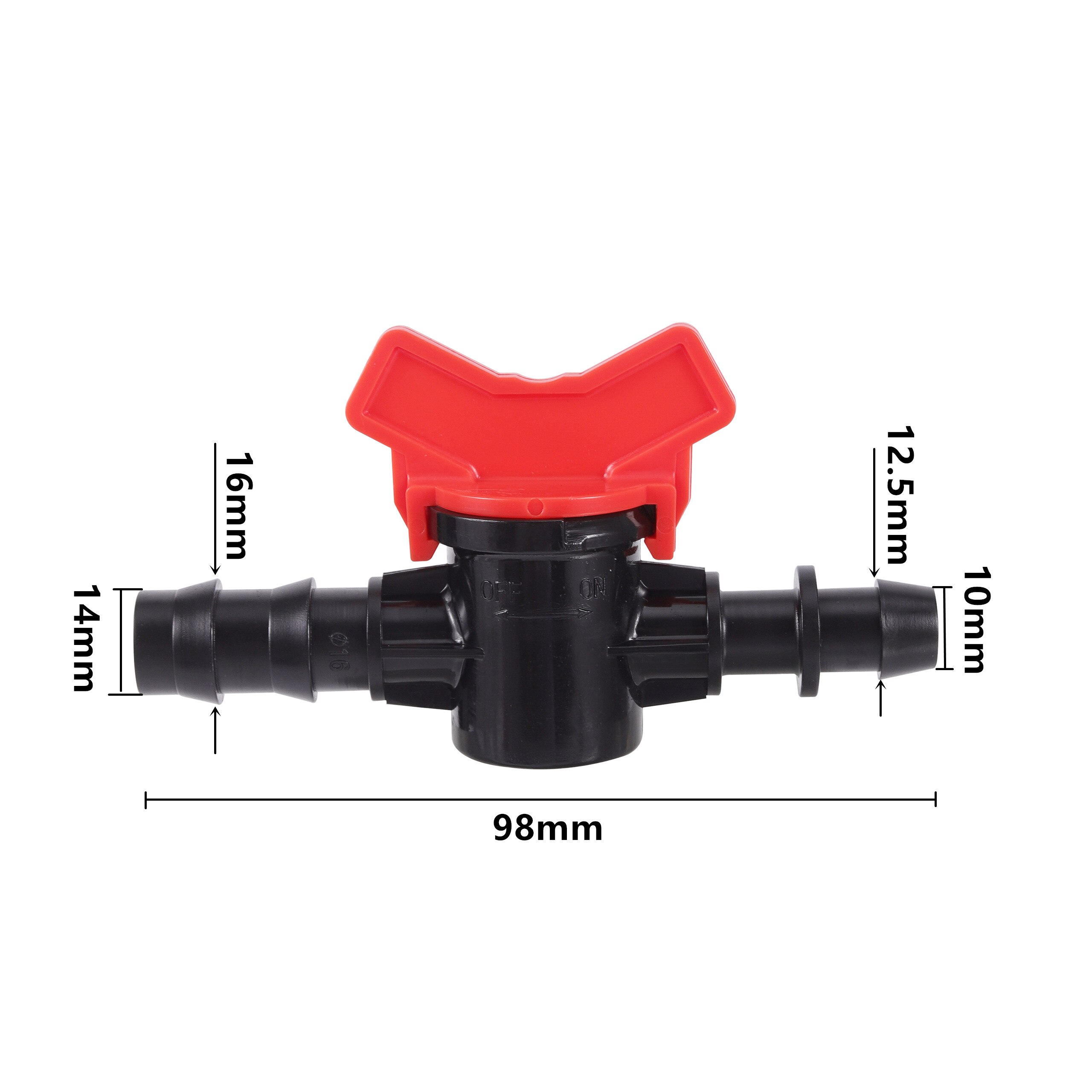 1/2 Inch Garden Hose Bypass Valve Pastoral Agriculture Irrigation System Tools Plastic Garden Tube Switch 20 Pcs