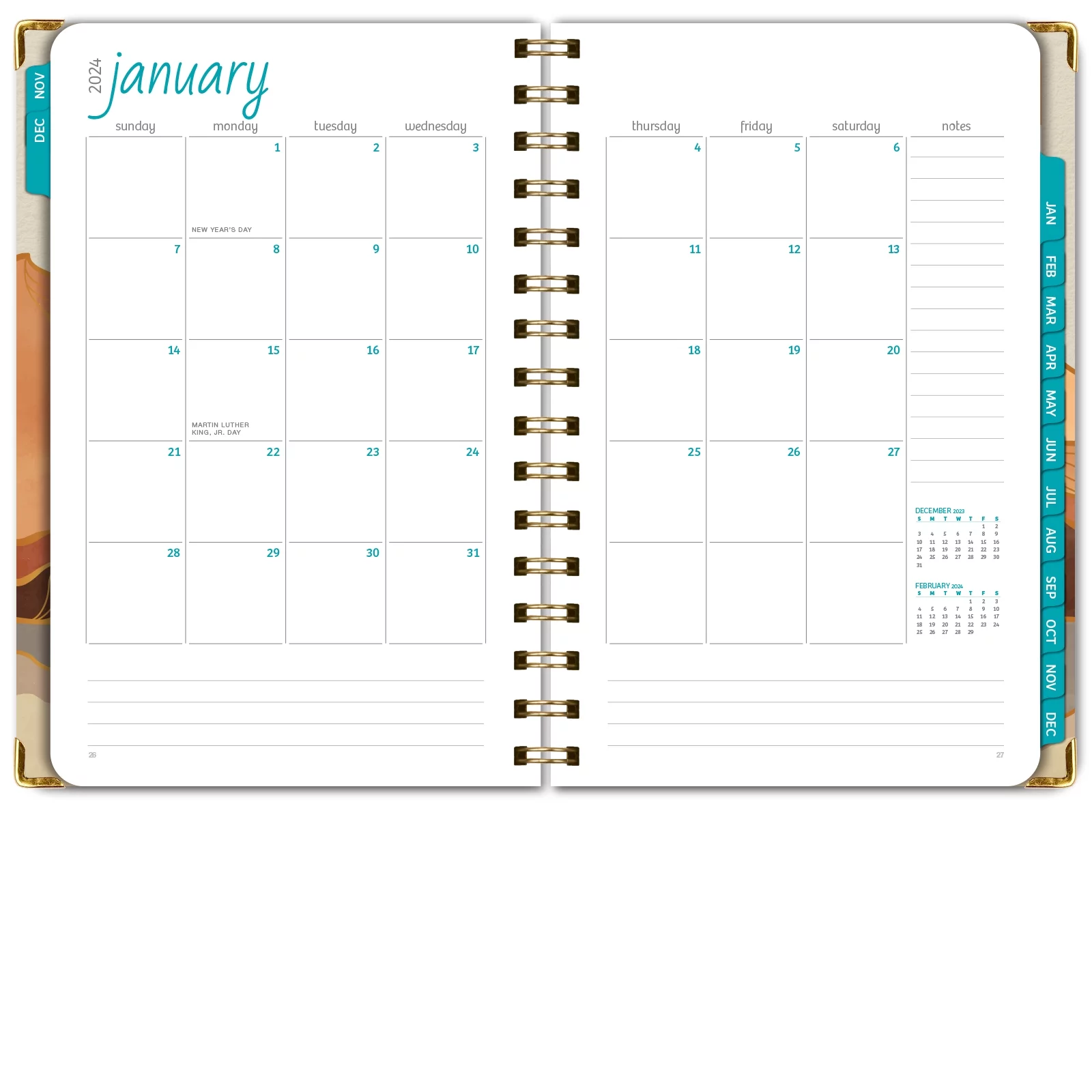 Hardcover CY 2024 Fashion Planner - 5.5