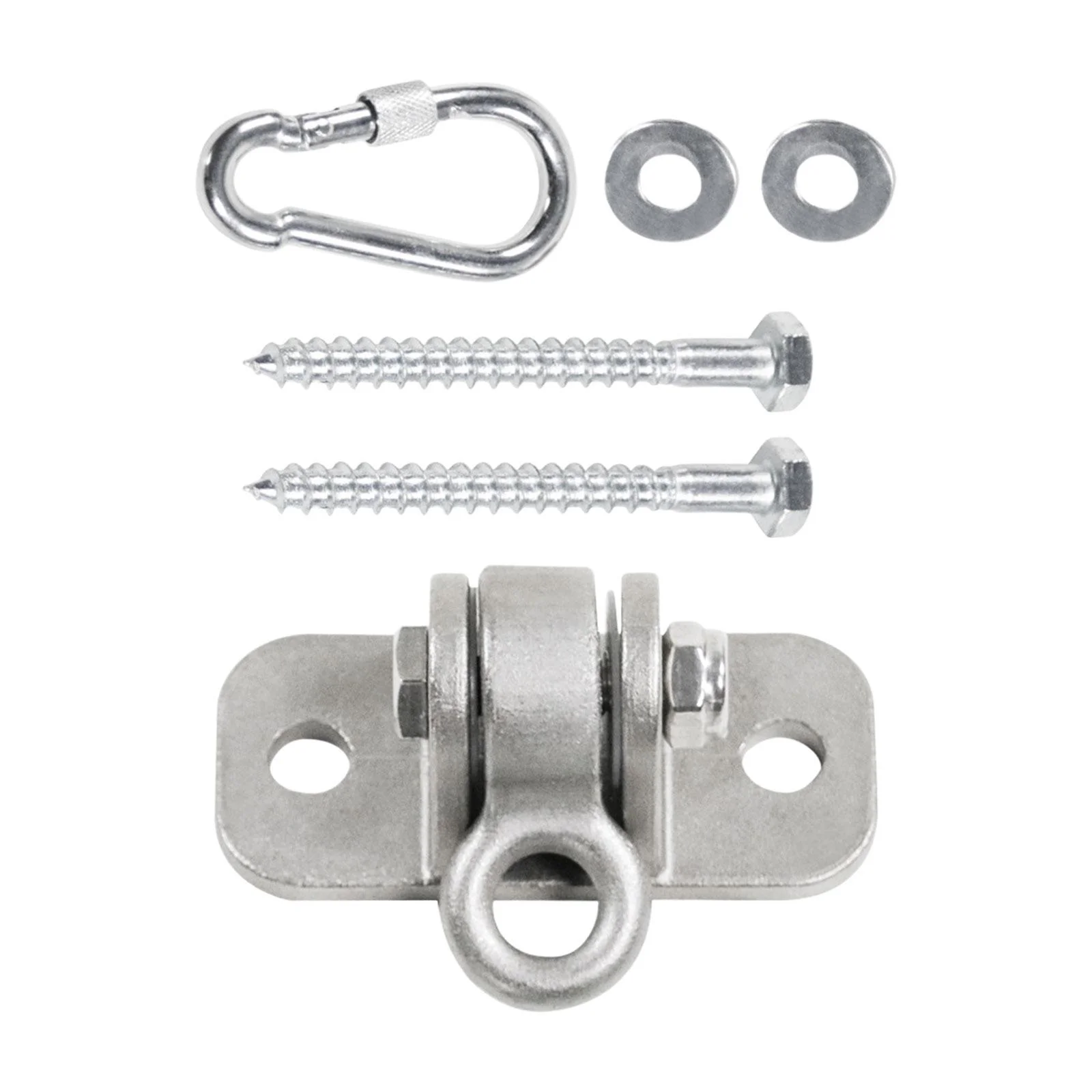 Swing Hanger Ceiling Anchor Iron Hardware Kit Swivel Heavy Duty Hanging Hook Mounting Screws for Hammock Porch Swings Gym Sandbag Playground With Screw Buckle