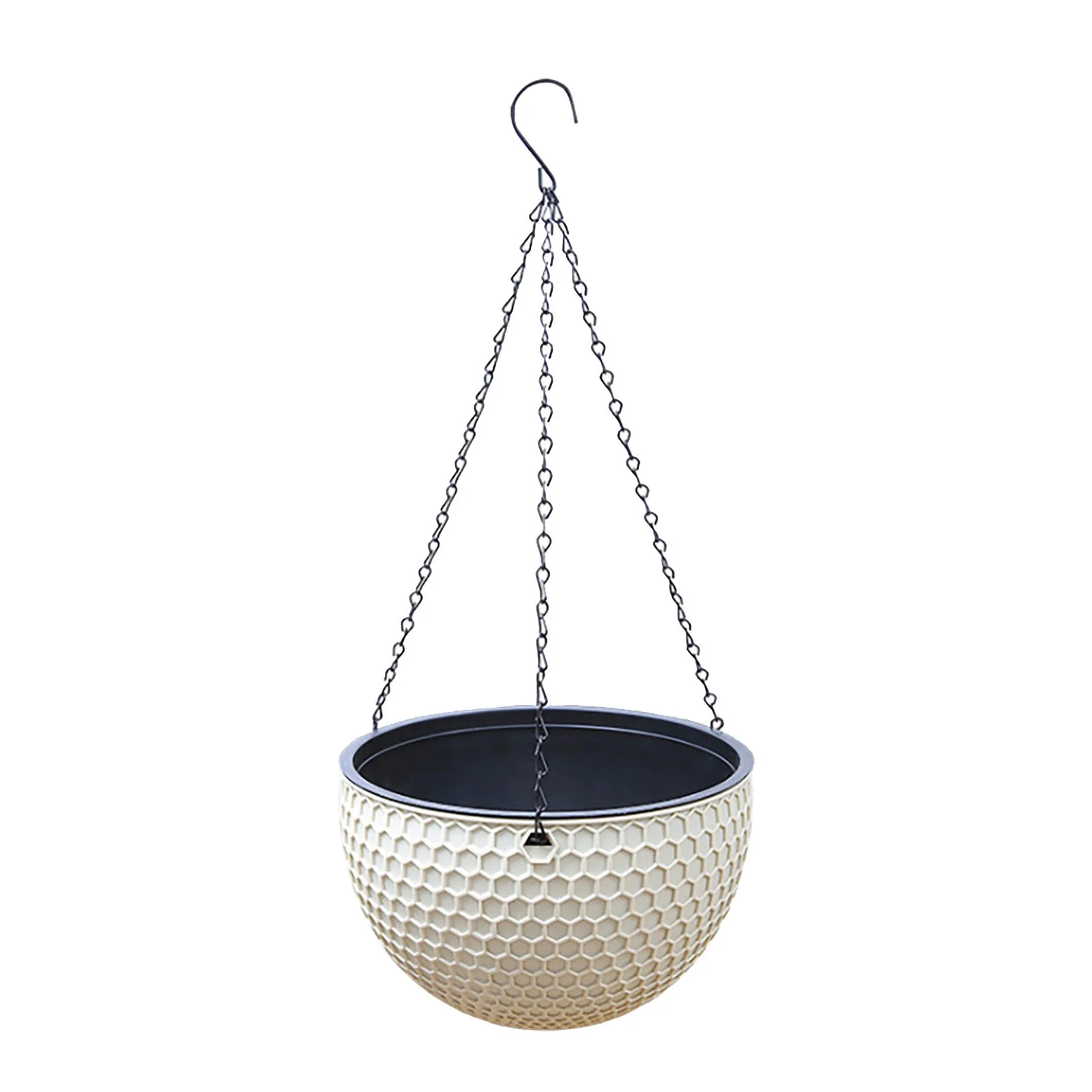 Self Watering Hanging Planter Cages Self Watering Round Resin Hydroponic Garden Flower Pot Set For For Home Garden Porch Or Balcony Flower for outside Potted Meat Wooden Flower Pot Cement