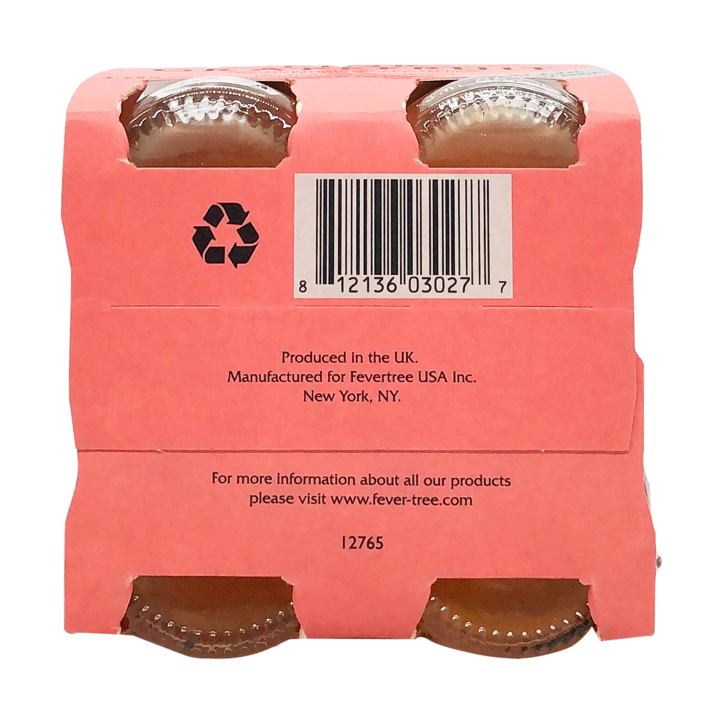 FEVER-TREE Sparkling Pink Grapefruit Mixer, 6.8 Fl Oz (Pack of 4)