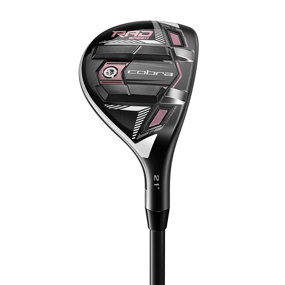 New Lady Cobra King RadSpeed Black / Pink 4 Hybrid 21° UST Recoil 450 ESX