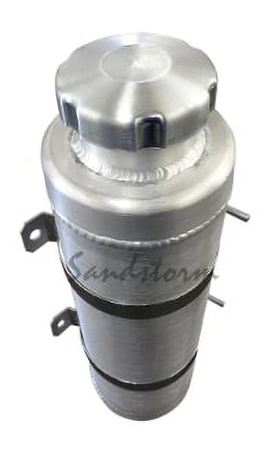 3x10 Vertical Spun Aluminum Gas Tank - .31 Gallon - 1/8 NPT - Mini Bike, Go Kart, Riding Mower