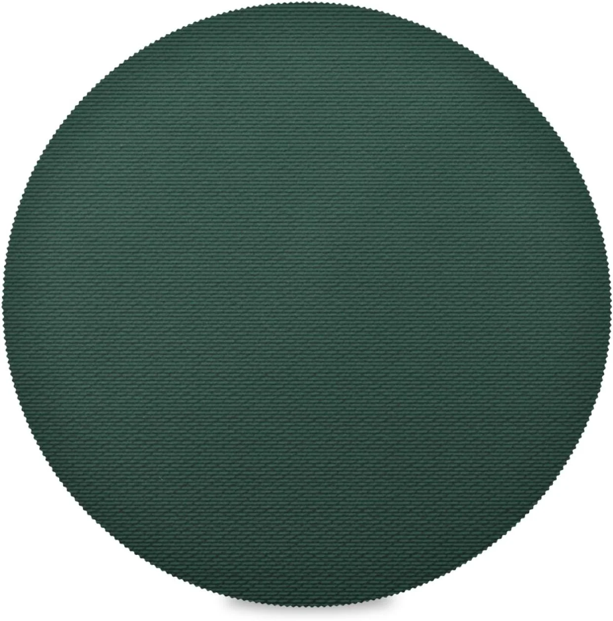 SKYSONIC Hunter Green Round Placemats Durable Non-Slip Table Mat Heat and Stain Resistant Placemat for Kitchen Table Decoration Outdoor BBQ Activities(4PCS)