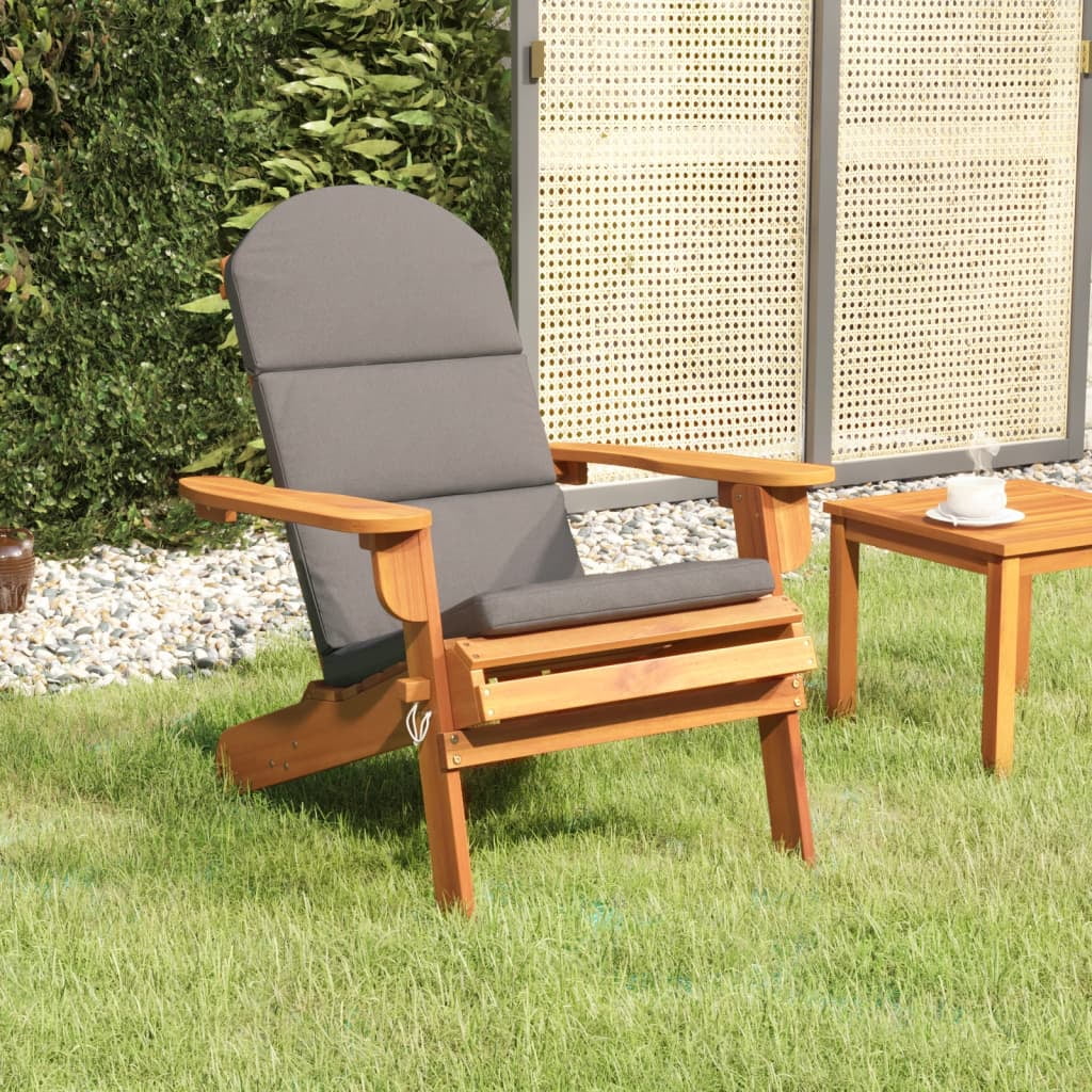 moobody Adirondack Patio Chair with Cushions Solid Wood Acacia