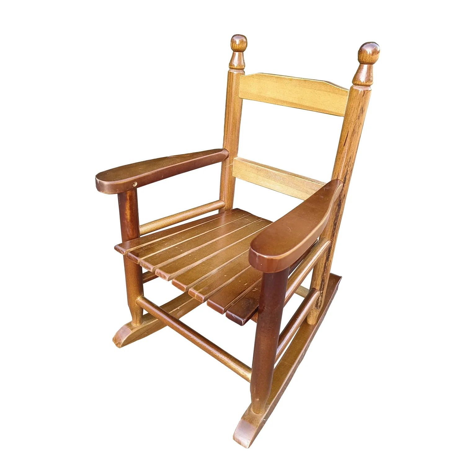Comfortable  Safe  Durable Children‘s Indoor or Outdoor Oak Rocking Chair - Enhance Seating Experience with Sturdy  Reliable Furniture Choice for Kids.