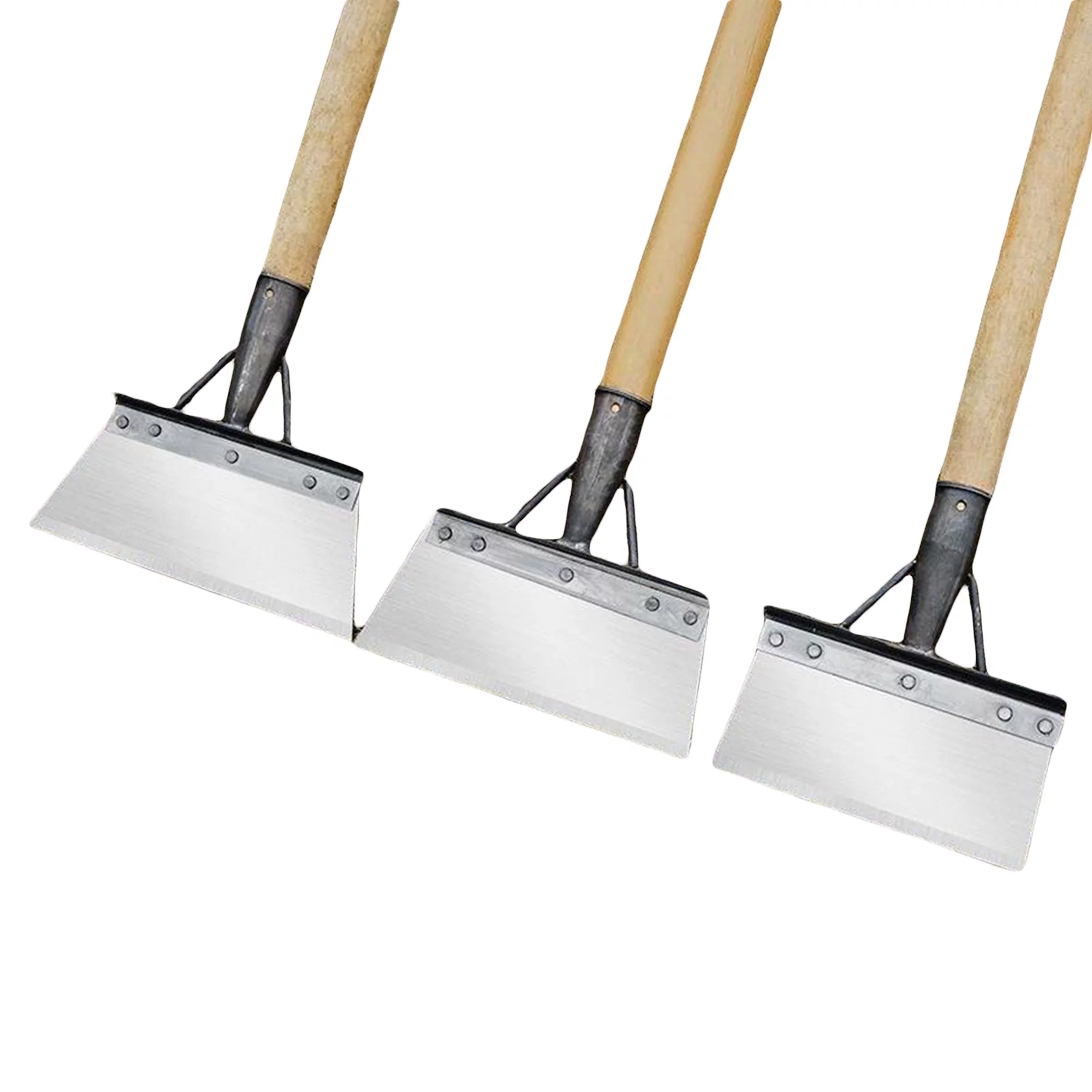 Sprifallbaby Garden Shovel head, Multi-Functional Steel Flat Shovel Garden Spade Cleaning Scraper Garden Tool Ice Scraper Ice Chopper without handle