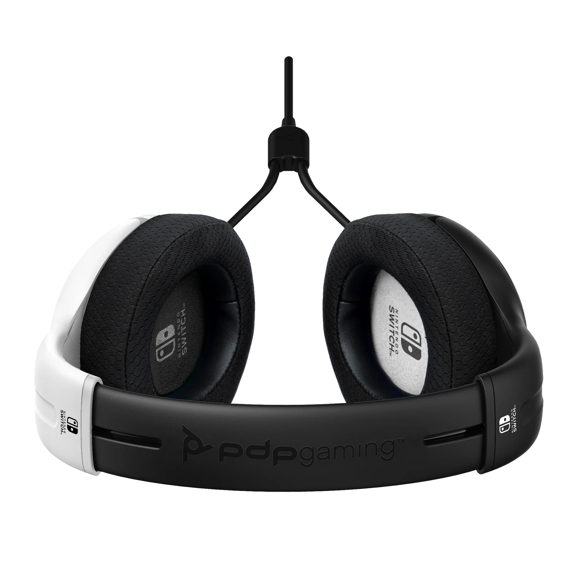 PDP Gaming LVL40 Wired Stereo Gaming Headset with Noise Cancelling Microphone: Nintendo Switch - Black & White, Nintendo Switch