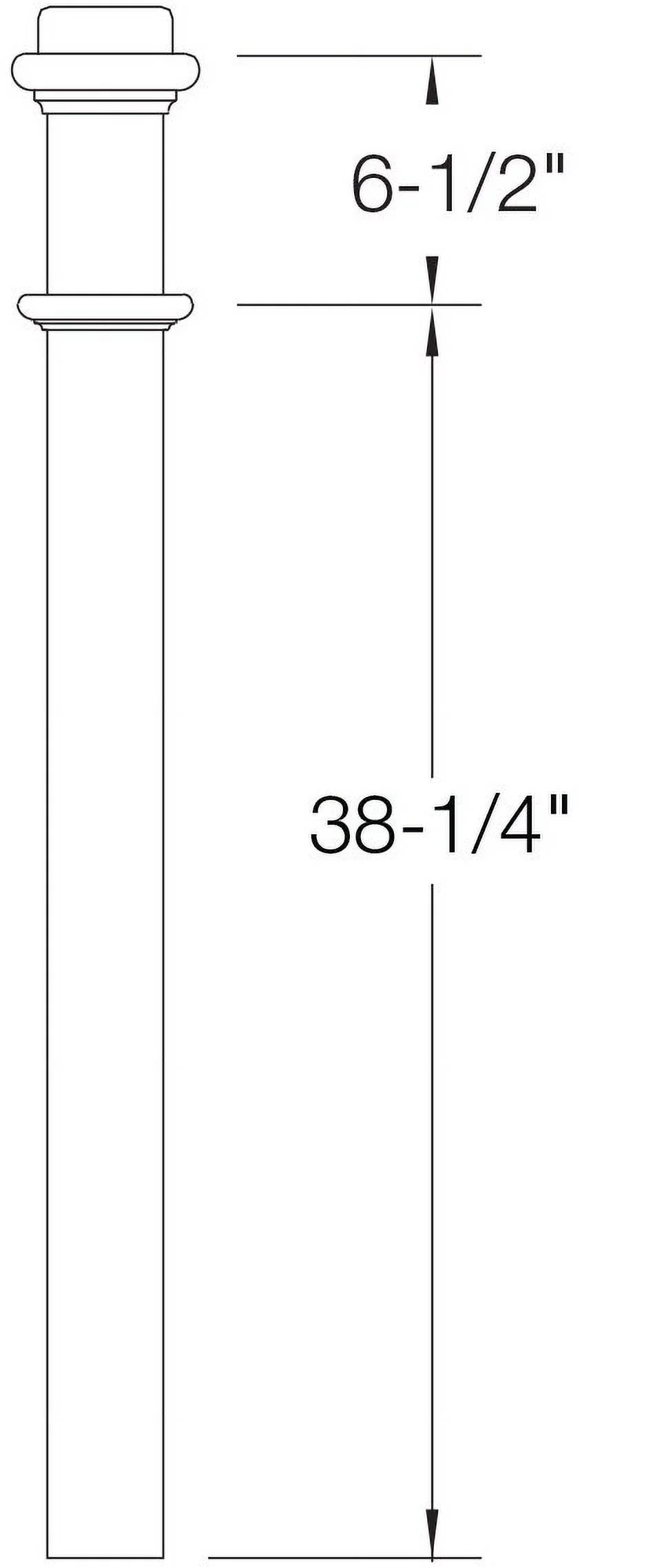 962 - Wood Box Newel - Plain Style - 48 inch - Sleek Minimalist Design - Staircase Post (Red Oak)