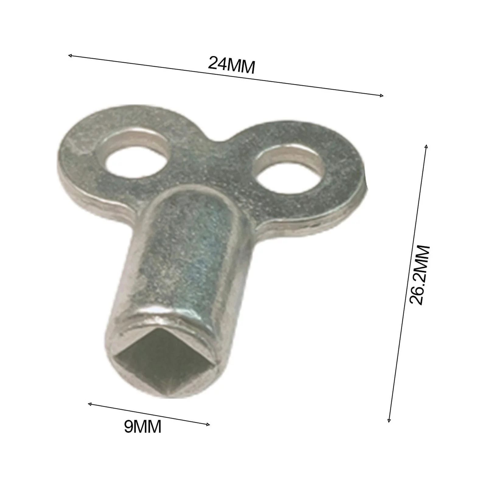 2*Exhaust Valve Key，Plus Long Exhaust Valve Key,Zinc Alloy，Silver，Hatterproof ，Easy To Use，For All Standard Heating Valves