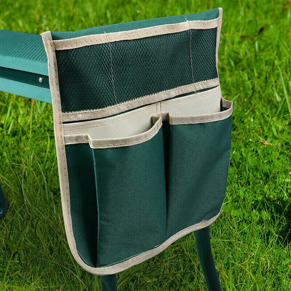 Highly Green Folding Garden Kneeler Chair Bench Stool Tool Pouch