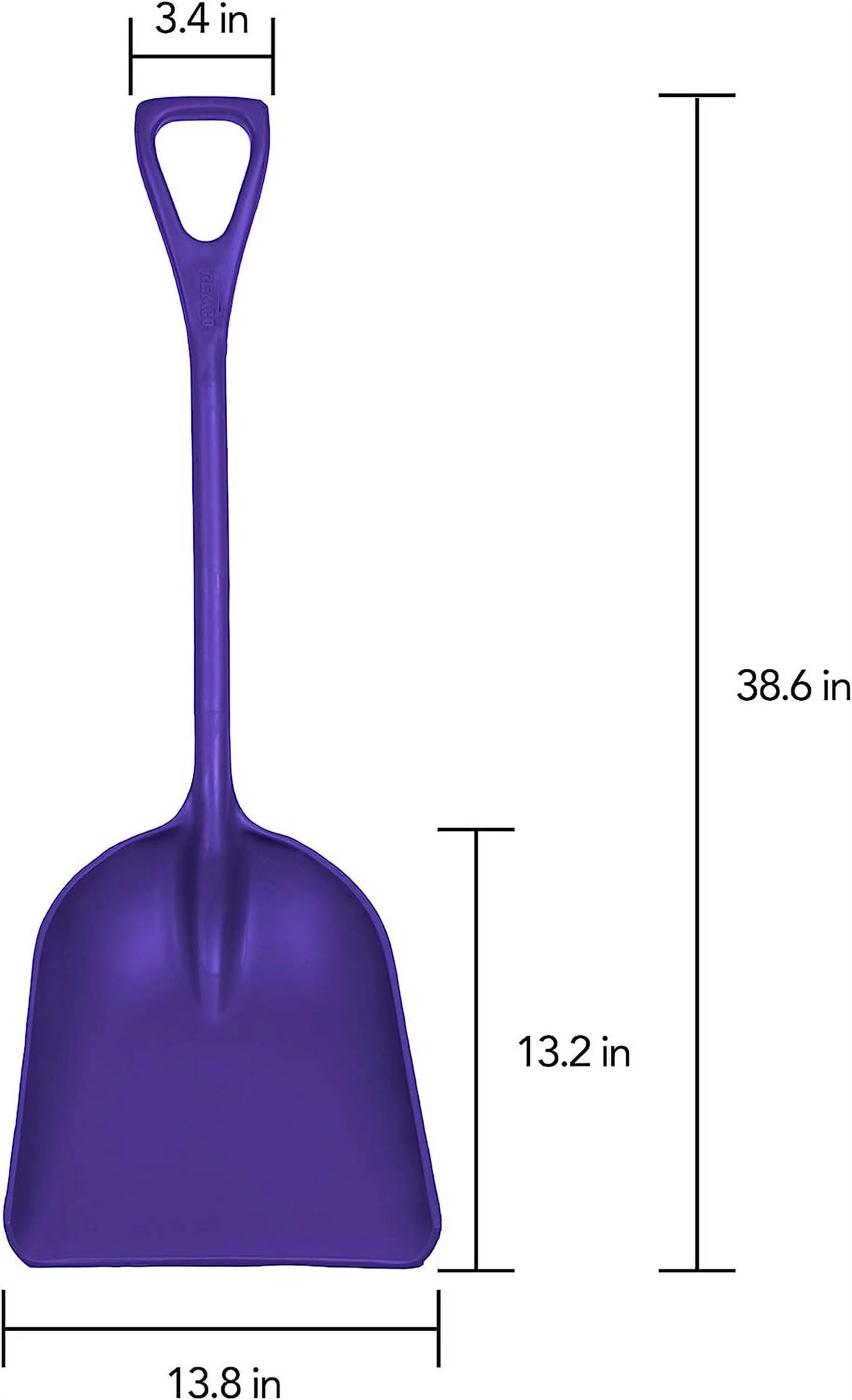 Remco Hygienic Shovel,42 1/2 in L,D Handle 69828