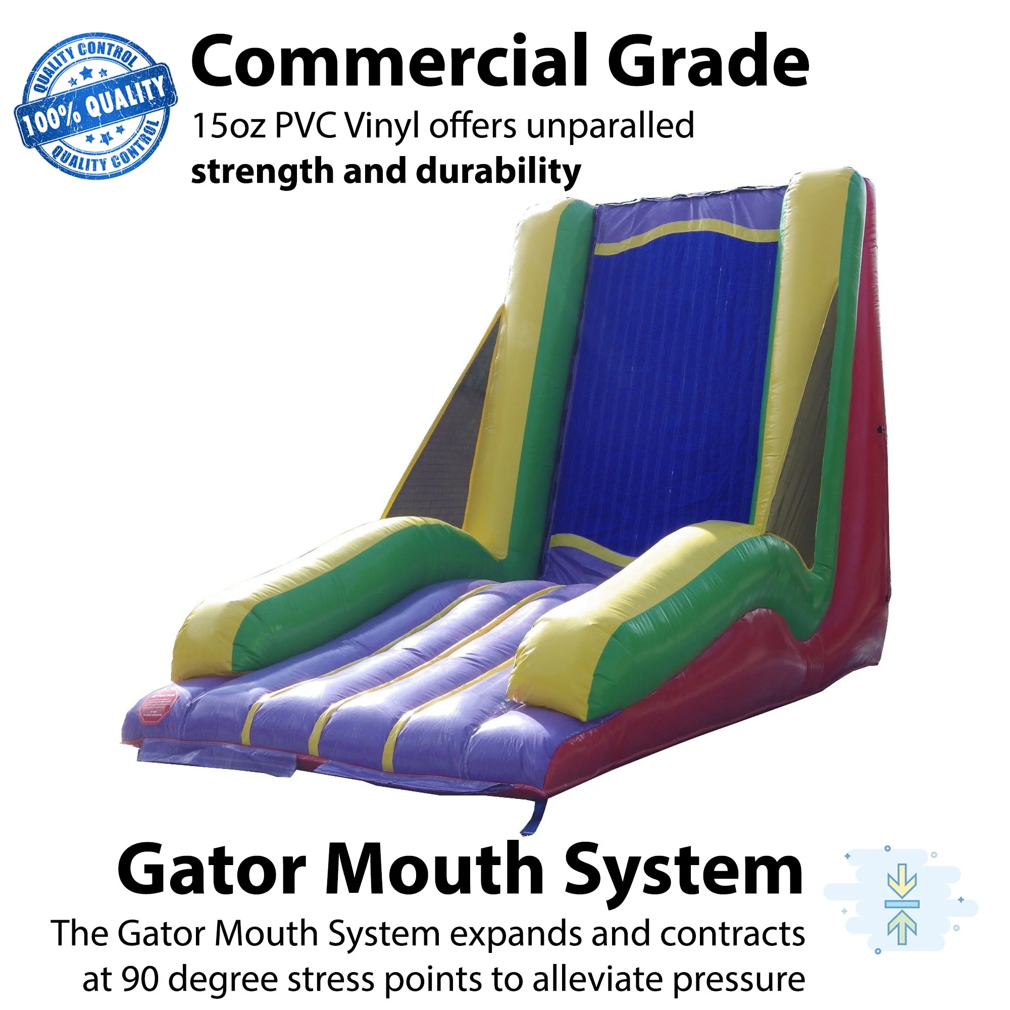 TentandTable Commercial Interactive Inflatable Sticky Wall with Sticky Suits