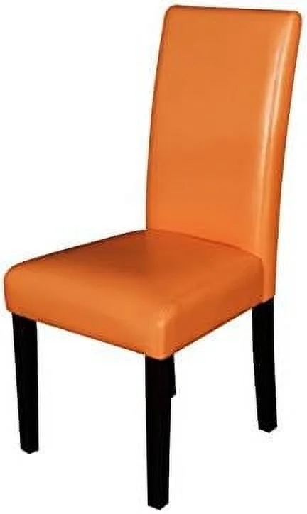 ZWNLKQG Villa Faux Leather Dining Chairs  Boysenberry