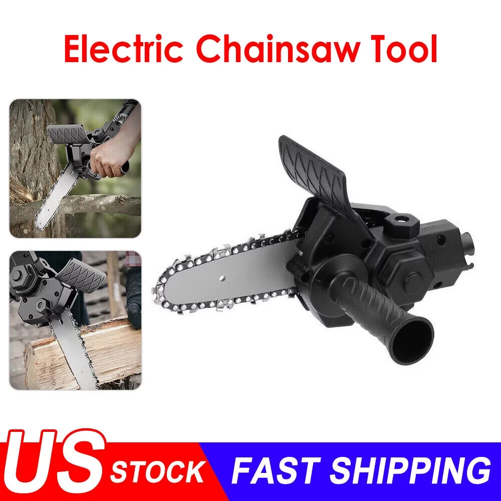 Paddsun Electric Drill Modified To Electric Chainsaw Saw Power 6 Inch Tool Attachment US