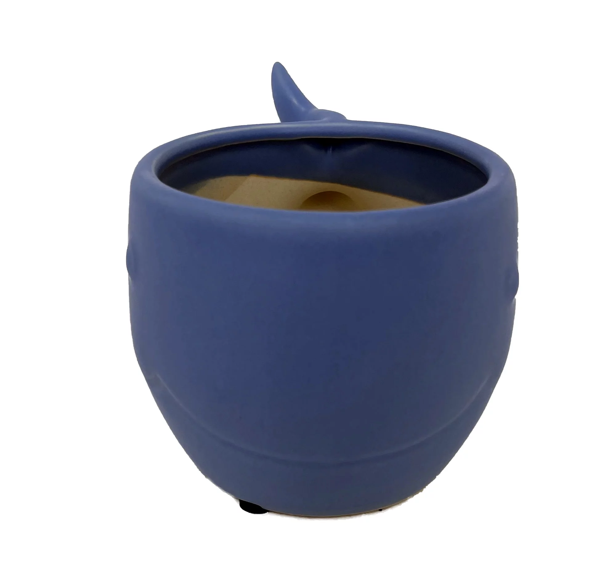 Blue Whale Ceramic Animal Pot - 6