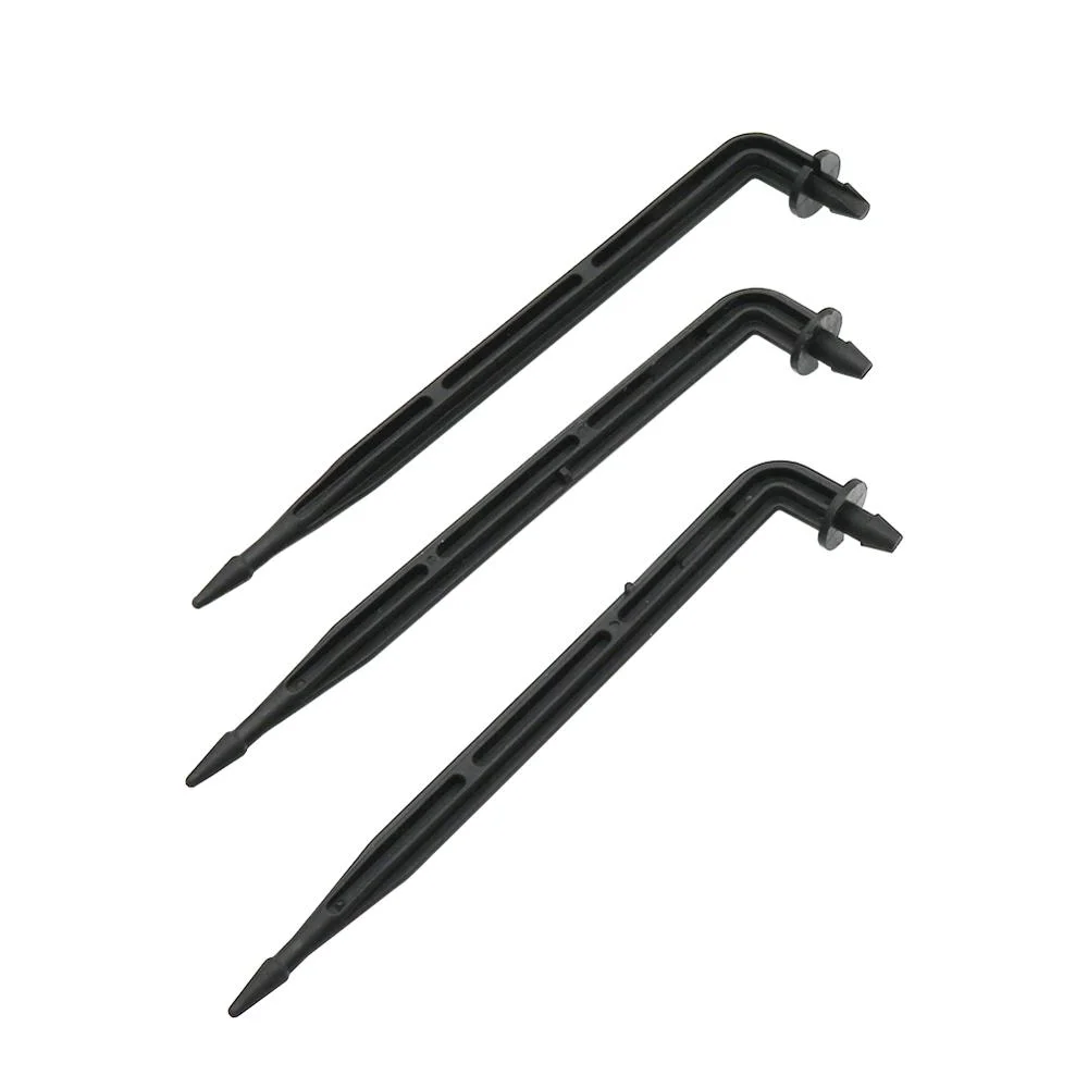 300 Pcs 3mm Bend Arrow Dripper Garden Farm Micro Drip Irrigation  Emitter 3/5mm Hose Interface Sprinklers
