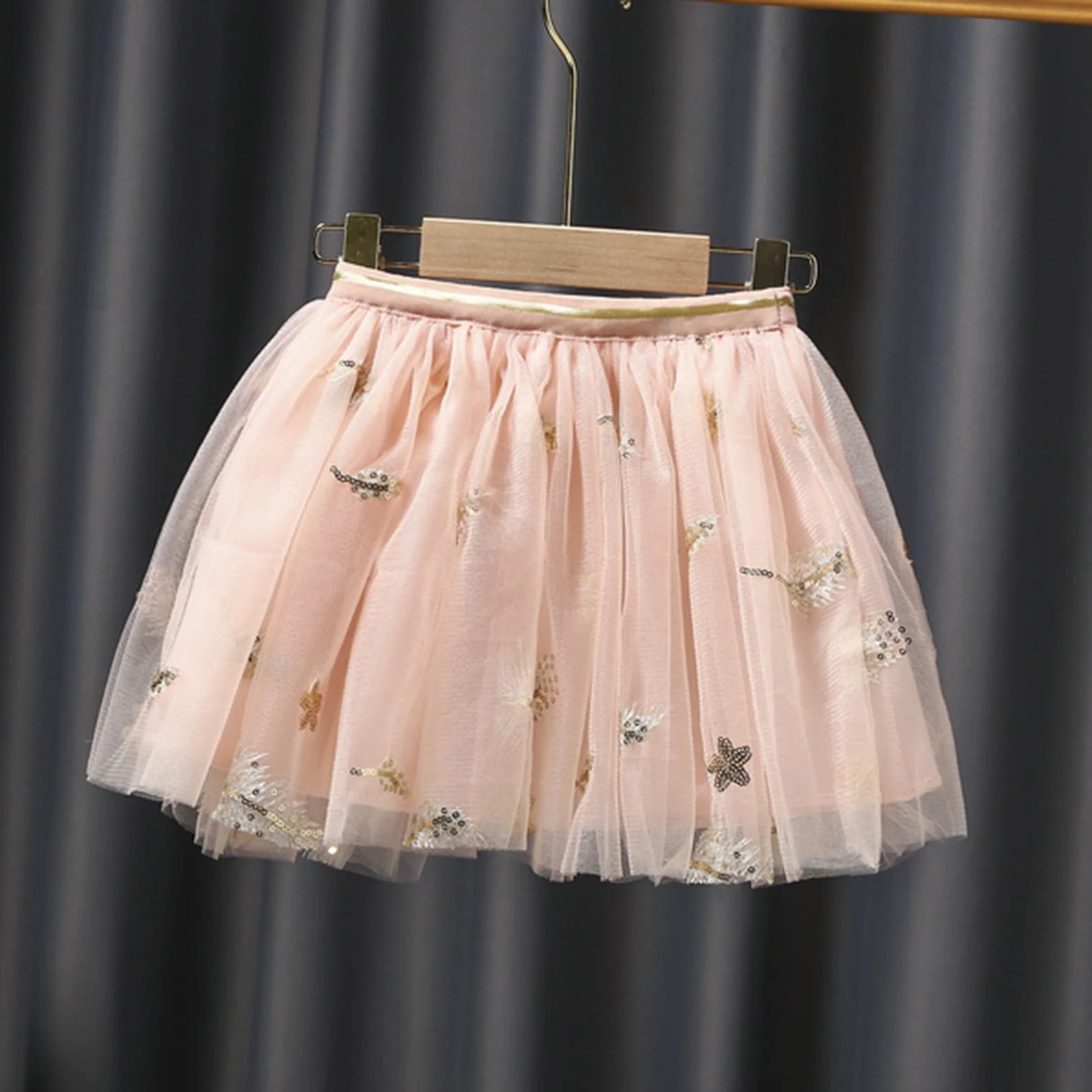 Winter Skater Skirt Spring And Summer Feather Embroidery Skirt In The Children Dance Puffy Skirt Girl' Skirt Maxi Skirts For Women Uk Elasticated Waist