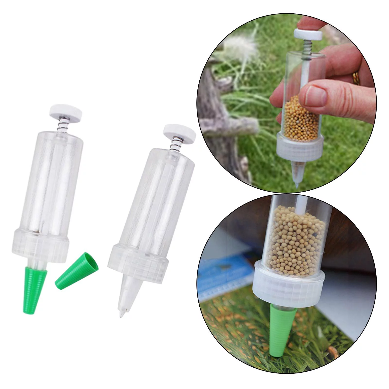 2x Small Sowing Seeds Dispenser Gardening Supplies Manual Planter Seed Spreader