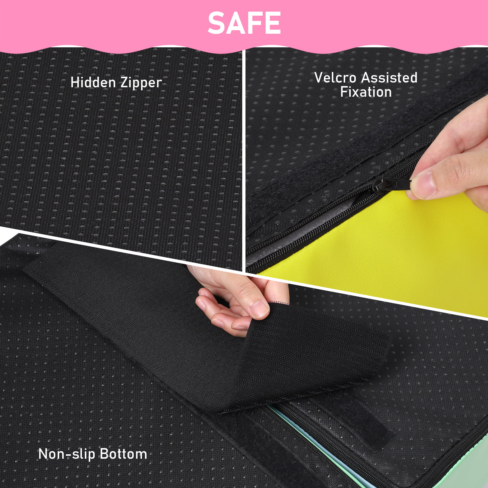 Homhougo Foam Climbing Blocks for Toddlers and Preschoolers - Soft Climbing Indoor Set - Active Play Set for Climbing, Crawling, and Sliding, 4PCS