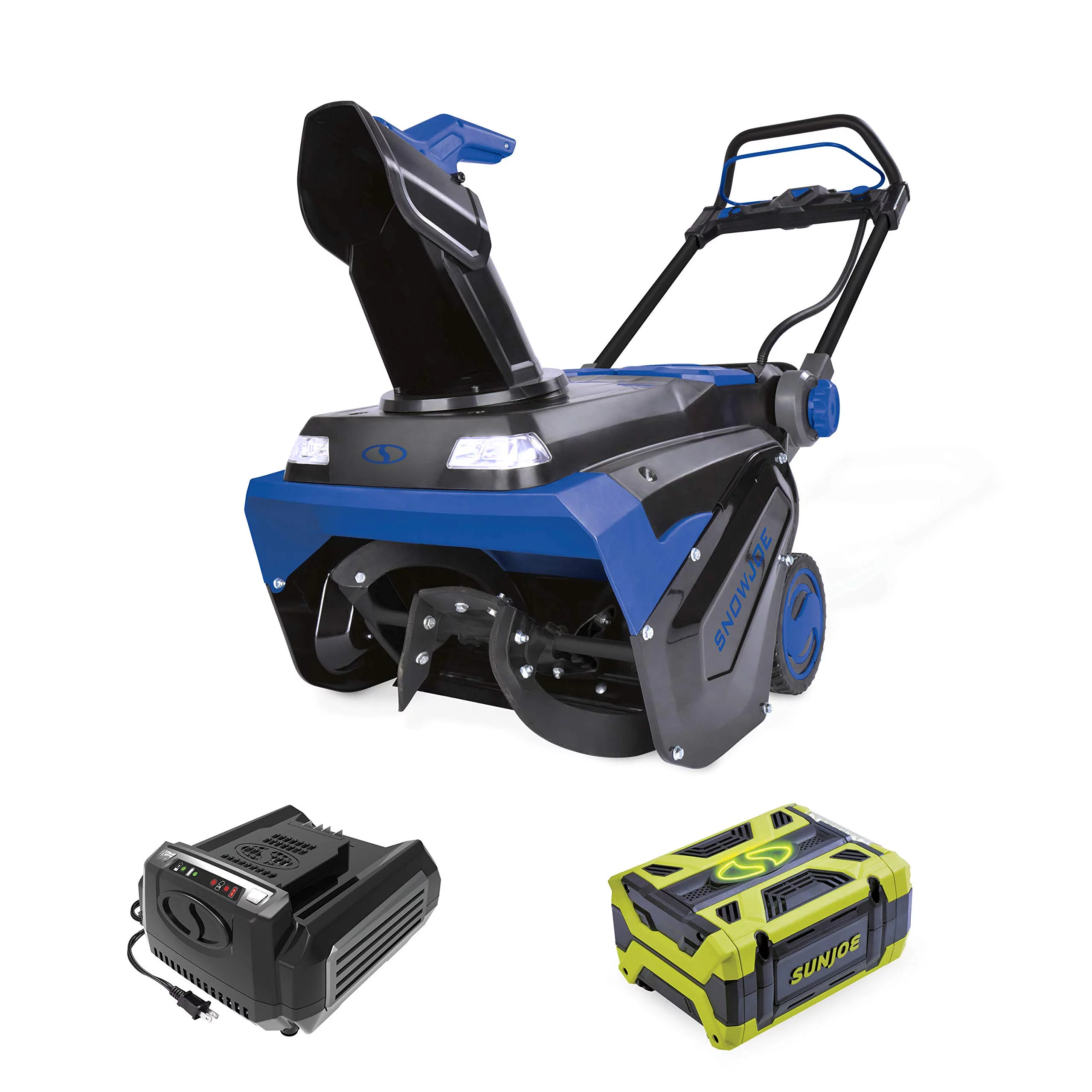 Restored Premium Snow Joe iON100V-21SB-RM 100-Volt iONPRO Cordless Variable Speed Single Stage Snowblower Kit 21-Inch W/ 5.0-Ah Battery and Charger (Refurbished)