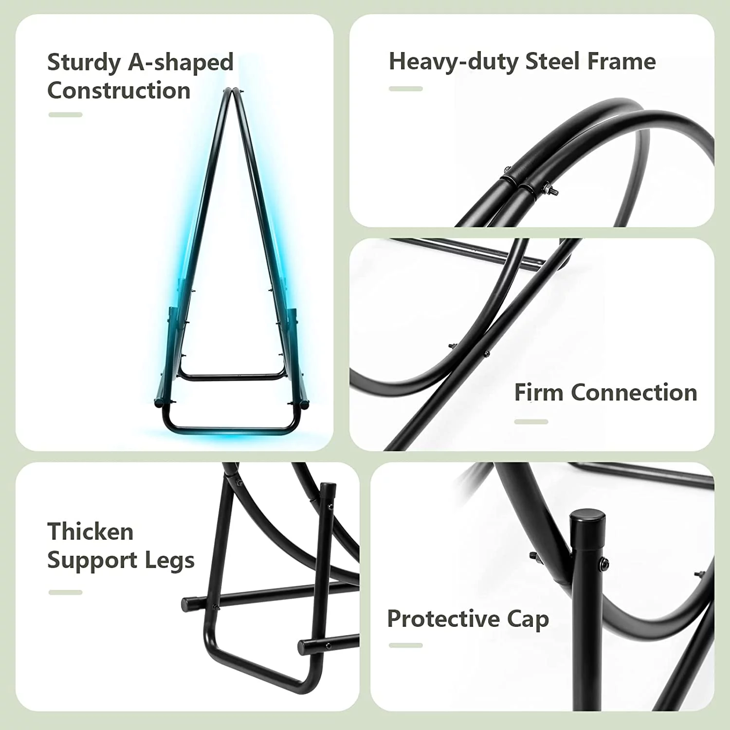 32.5 Inch Firewood Log Hoop, Tubular Steel Log Holder, Heavy Duty Wood Storage Rack for Outdoor & Indoor, Fireplace Pit