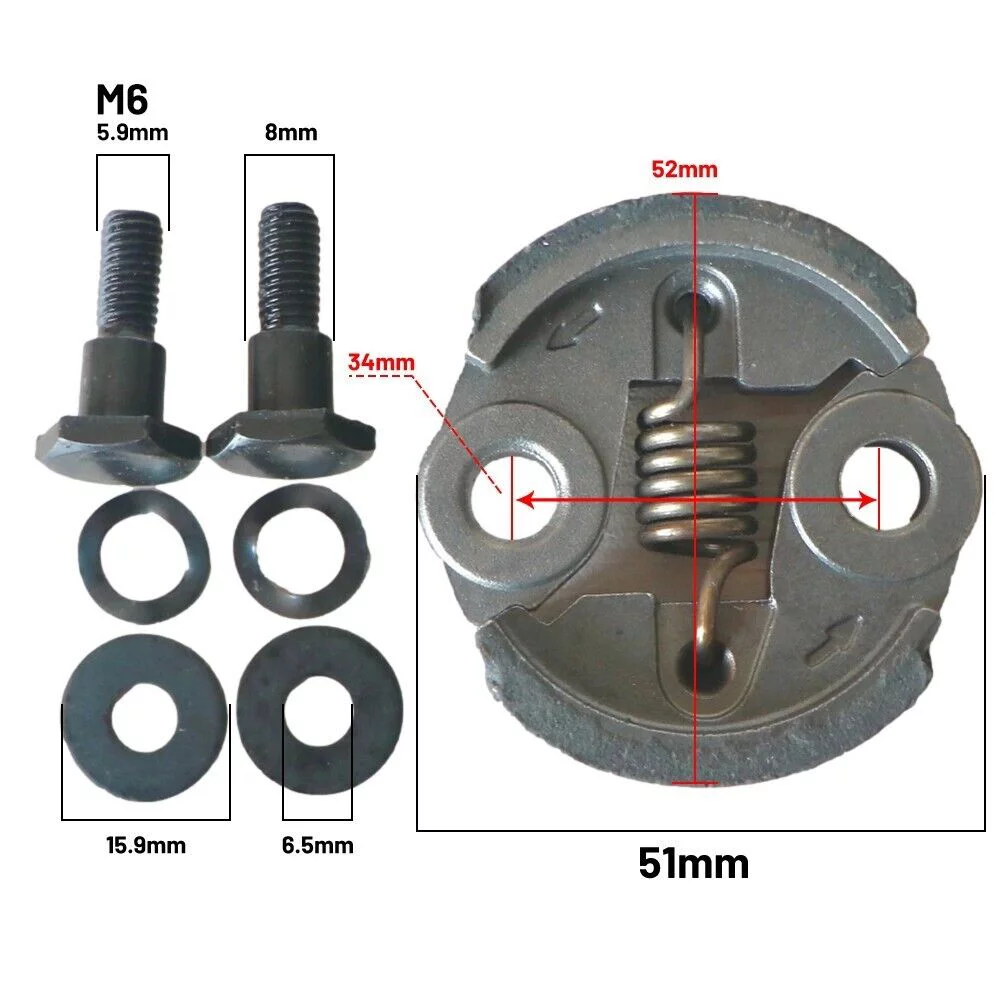 Heavy Duty Brush Cutter Grass Trimmer Clutch Set With Screws Garden Power-Tool