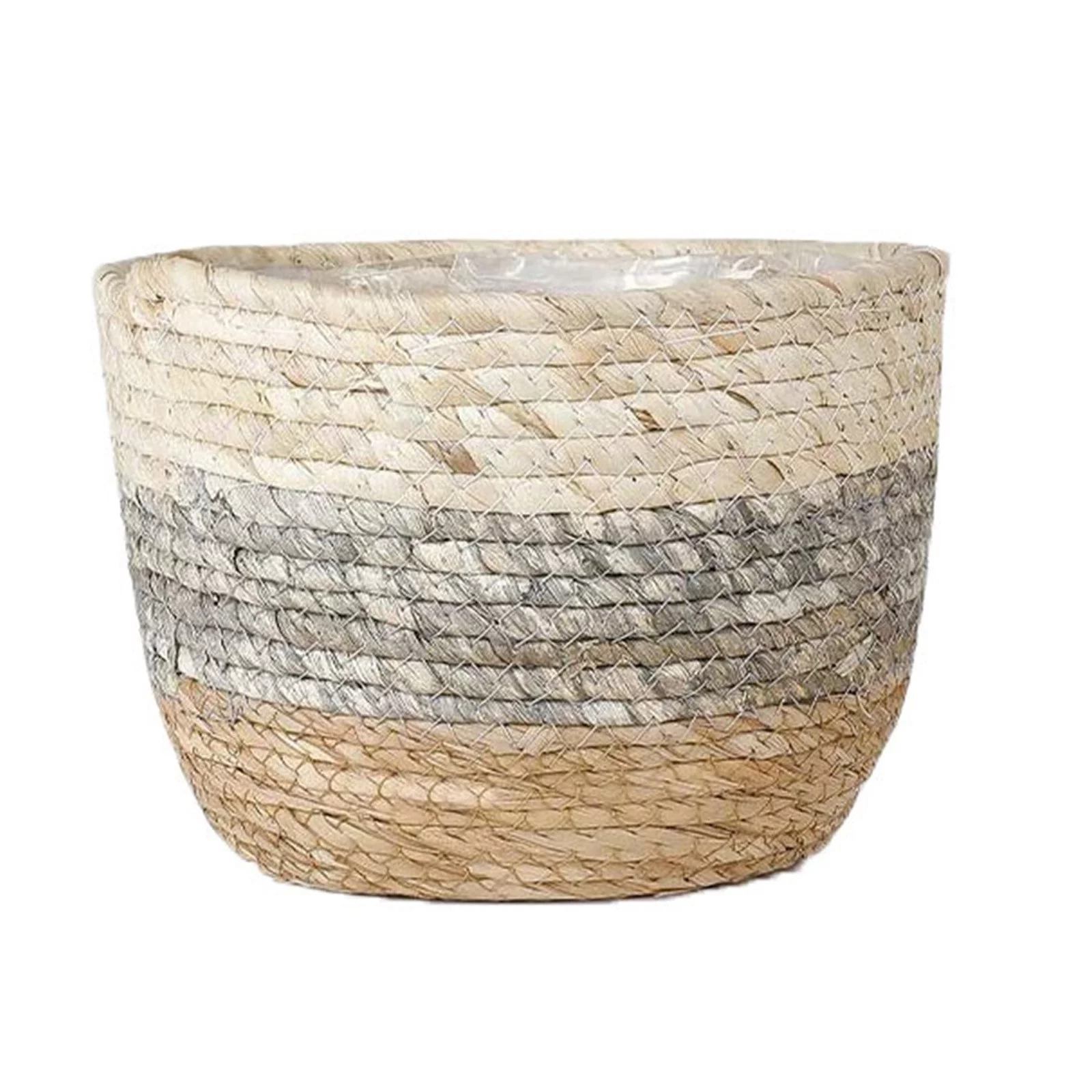 Clearance Sale Mijaution Flower Pots Cover Storage Basket Plant Woven Basket Planter Straw Flower Pot