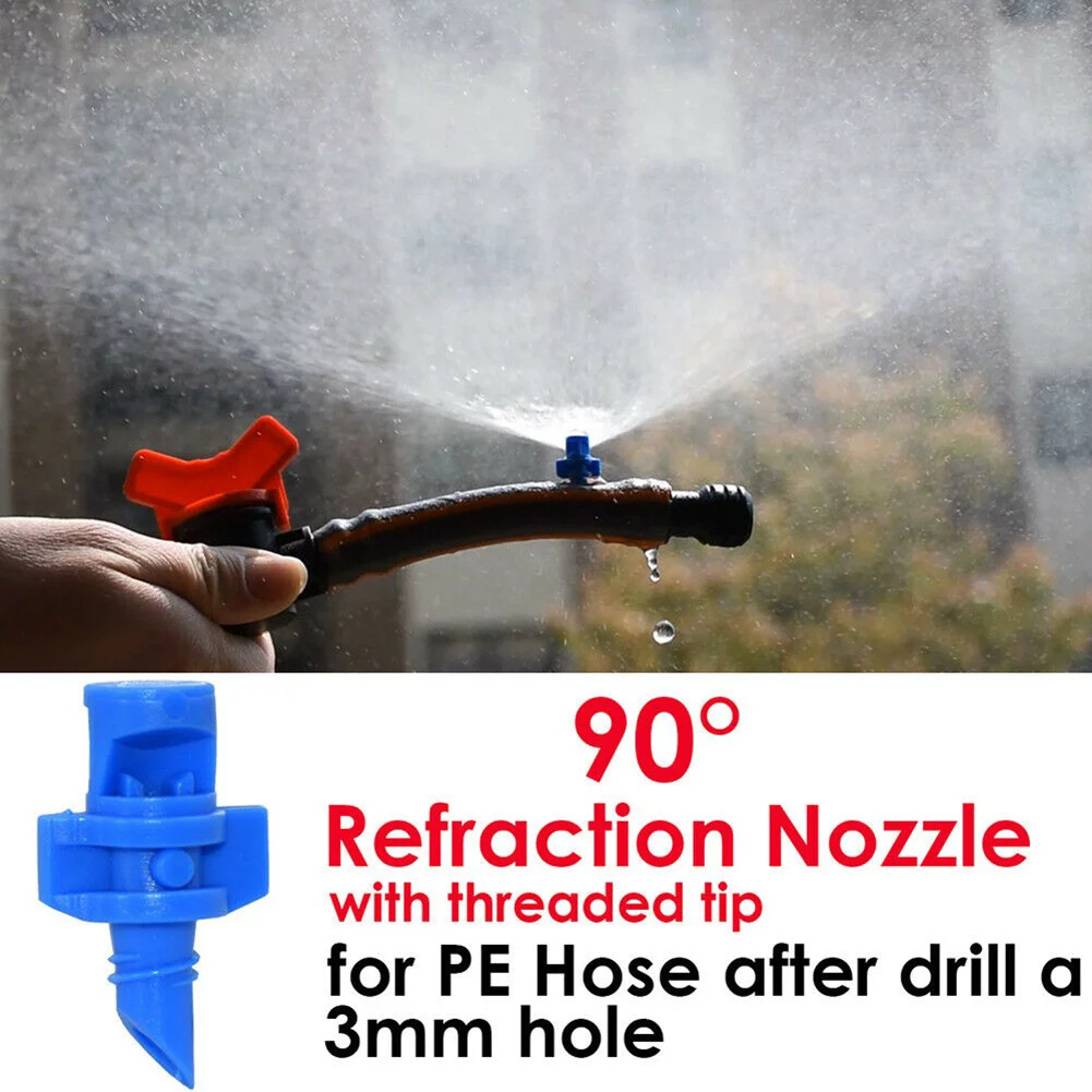 50PC Micro Spray Jets 90-360d Watering Spray Misting Nozzle Sprinkler Irrigation