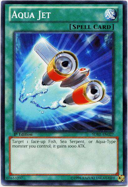 YuGiOh Structure Deck: Realm of the Sea Emperor Common Aqua Jet SDRE-EN027