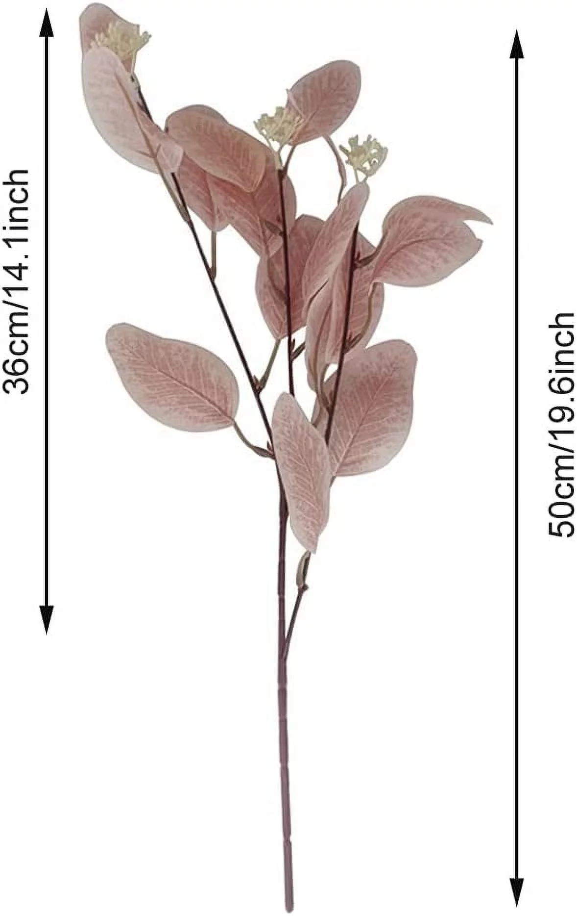 Artificial Eucalyptus Leaves Spray Faux Greenery Stems Branches Fake Silver Dollar for Home Wedding Floral Arrangement Decor