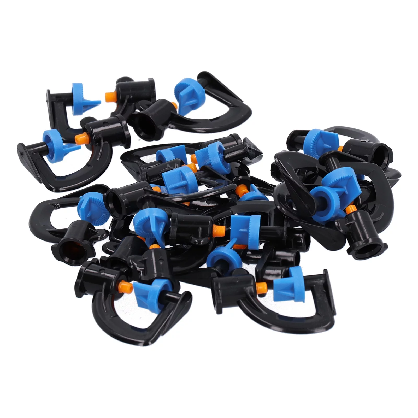 20Set Sprinkler Nozzle Durable Sprinkler Head G Type 180° Refractive Irrigation Atomizing Nozzle for 4/7 Hose