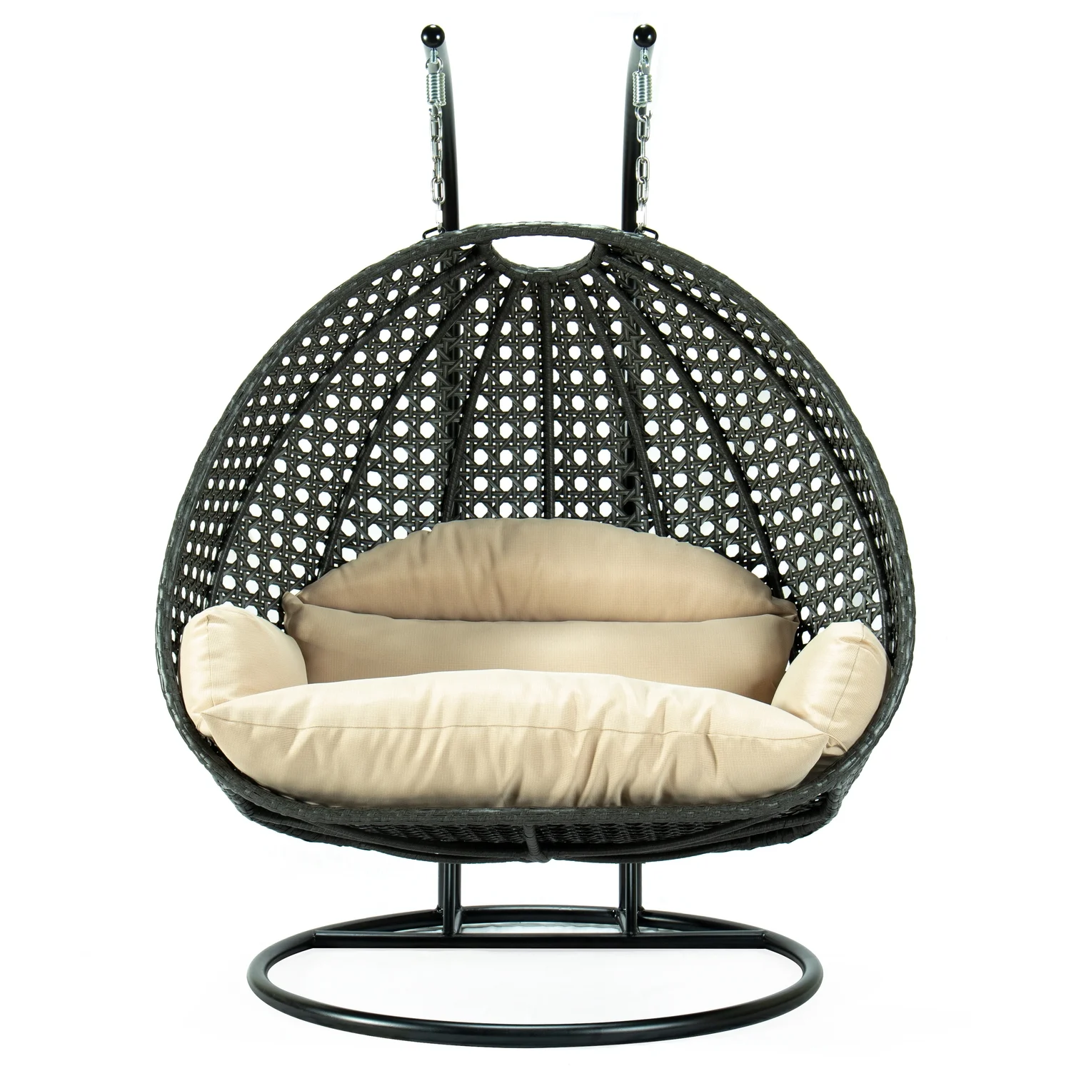 Maykoosh Boldly Bohemian Wicker Hanging 2 person Egg Swing Chair