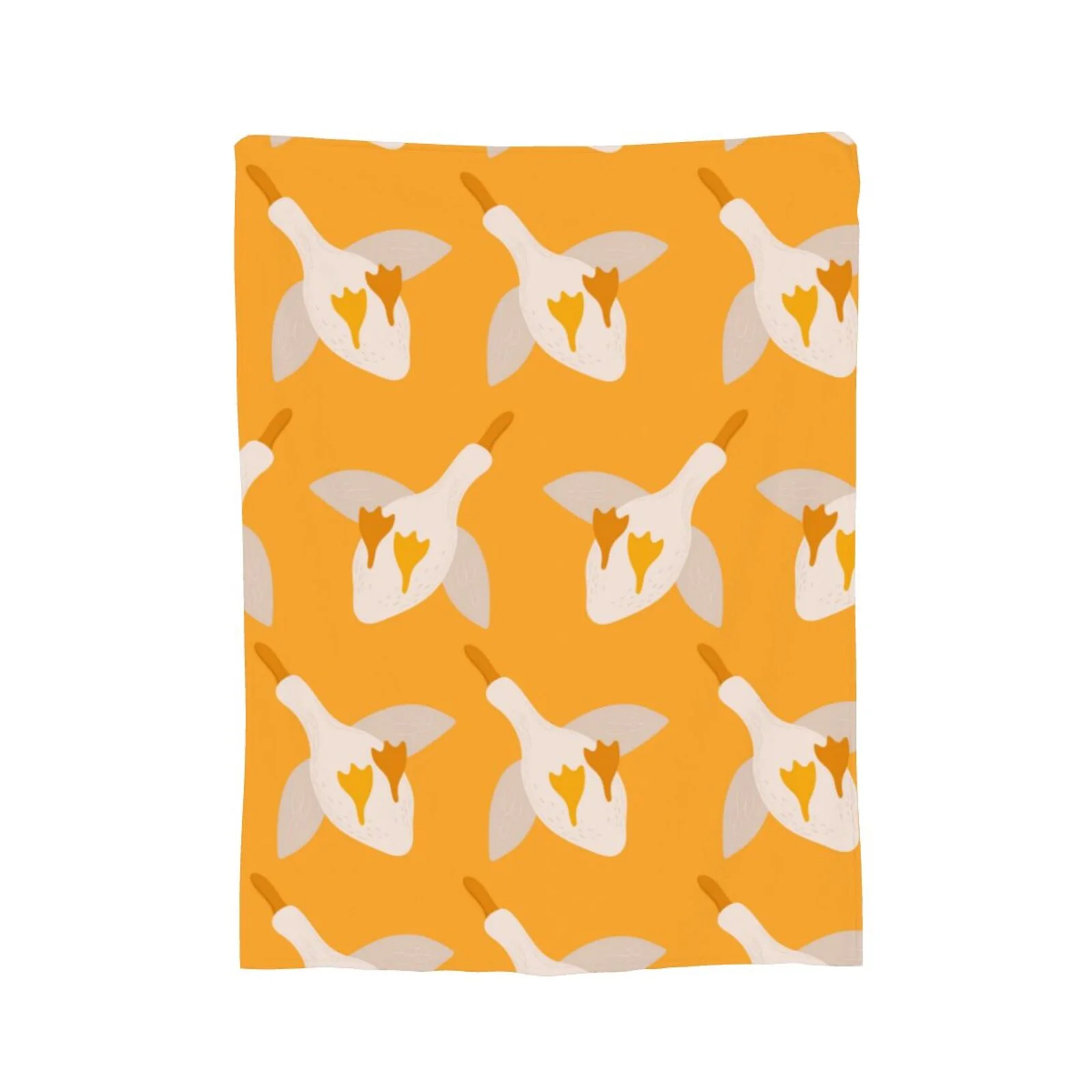 Ocsxa Flannel Fleece Flying Ducks Print Throw Blanket, Lightweight Super Soft Cozy Plush Blanket,40