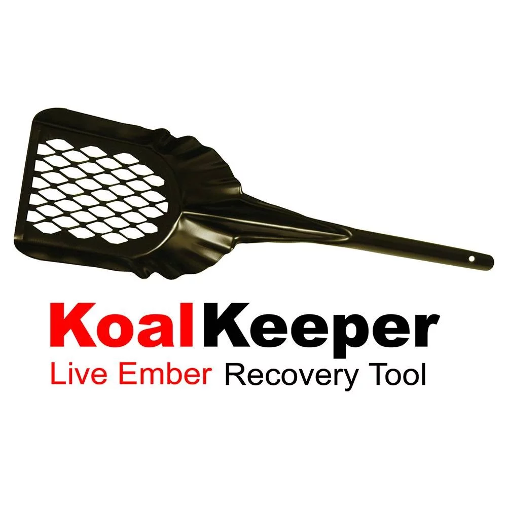 Endless Embers KoalKeeper Fireplace Shovel, Ash Sifting Ember Recovery Tool, Black Powder-Coated Steel, 18 in